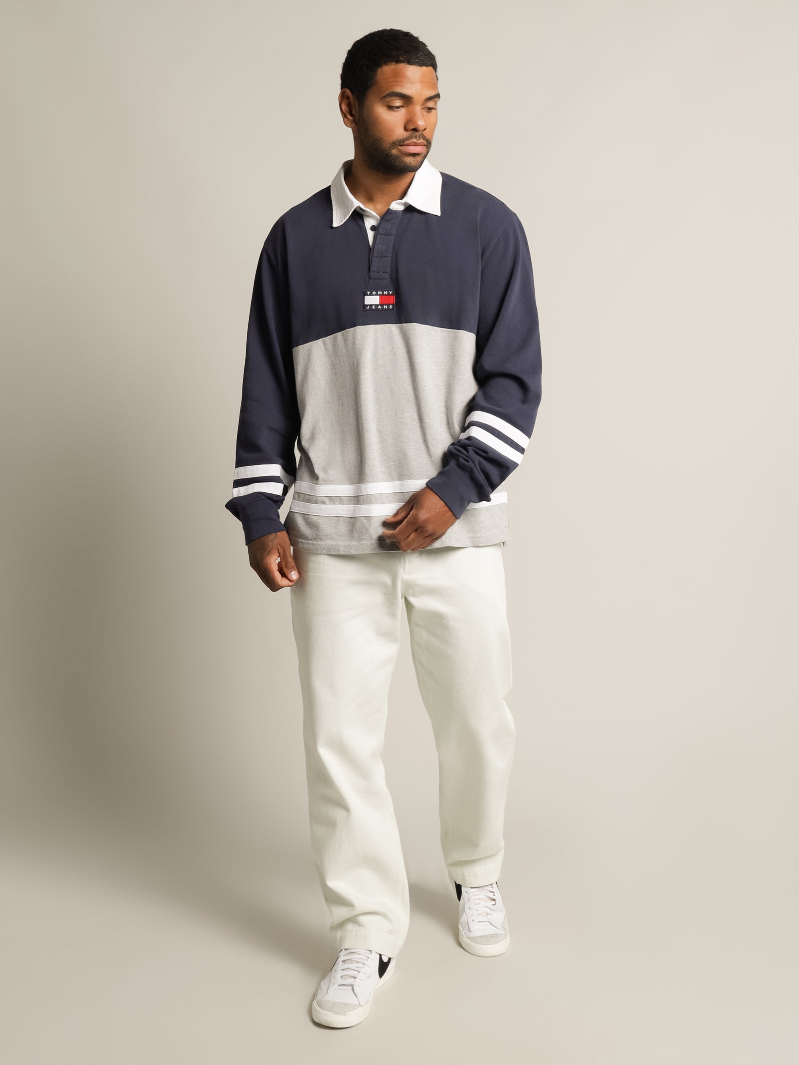 Tommy Badge Relaxed Rugby Shirt