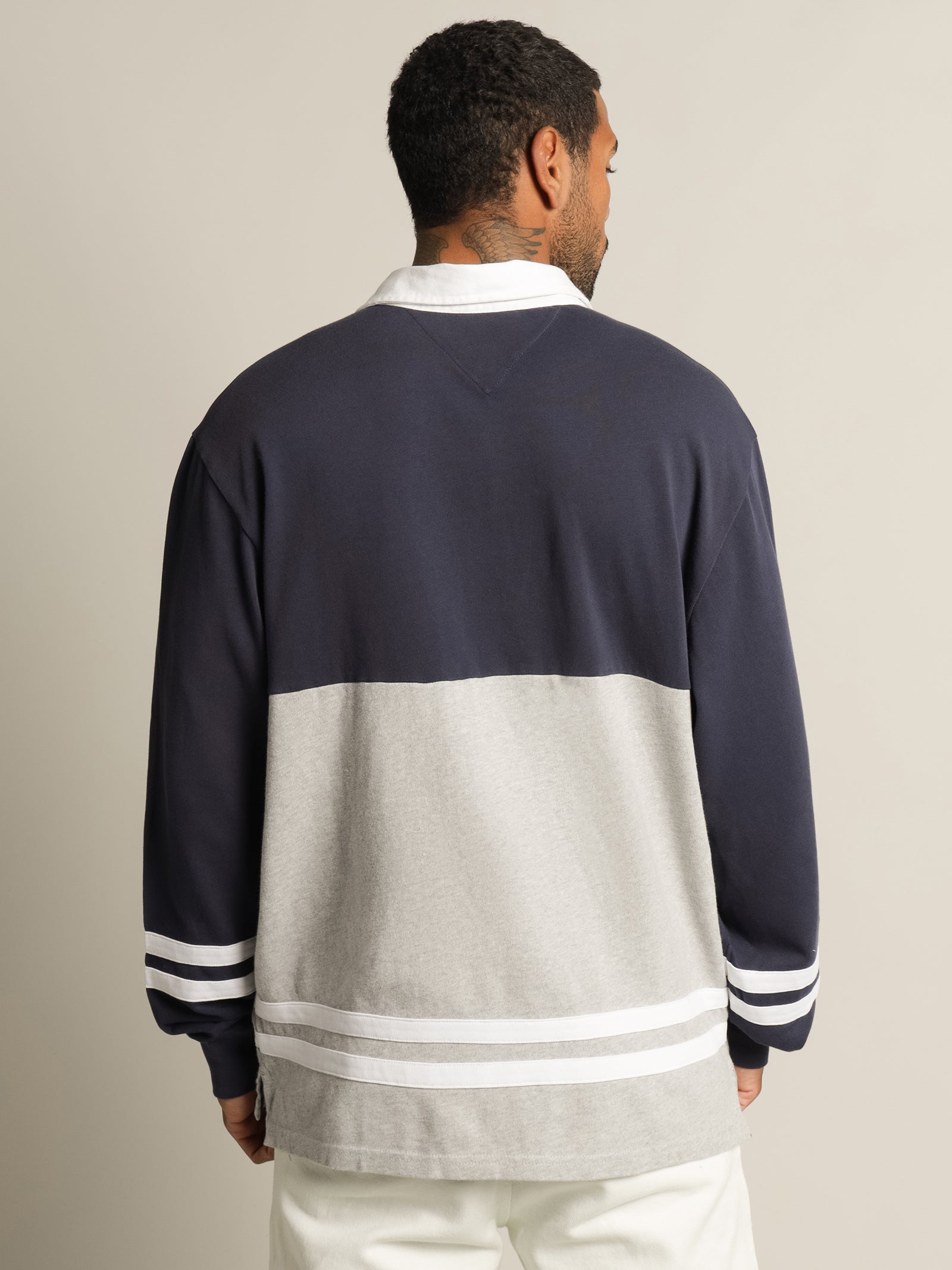 Tommy Badge Relaxed Rugby Shirt