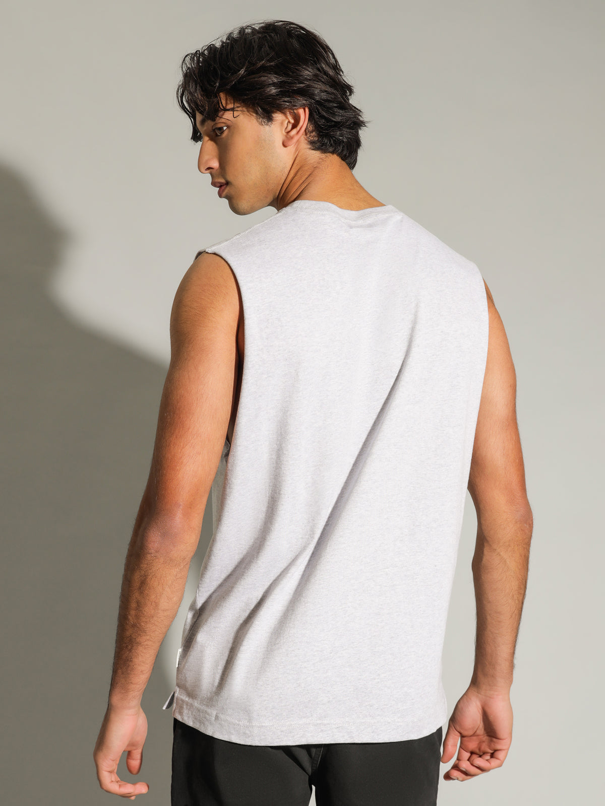 Classic Muscle Tank in Grey Marle