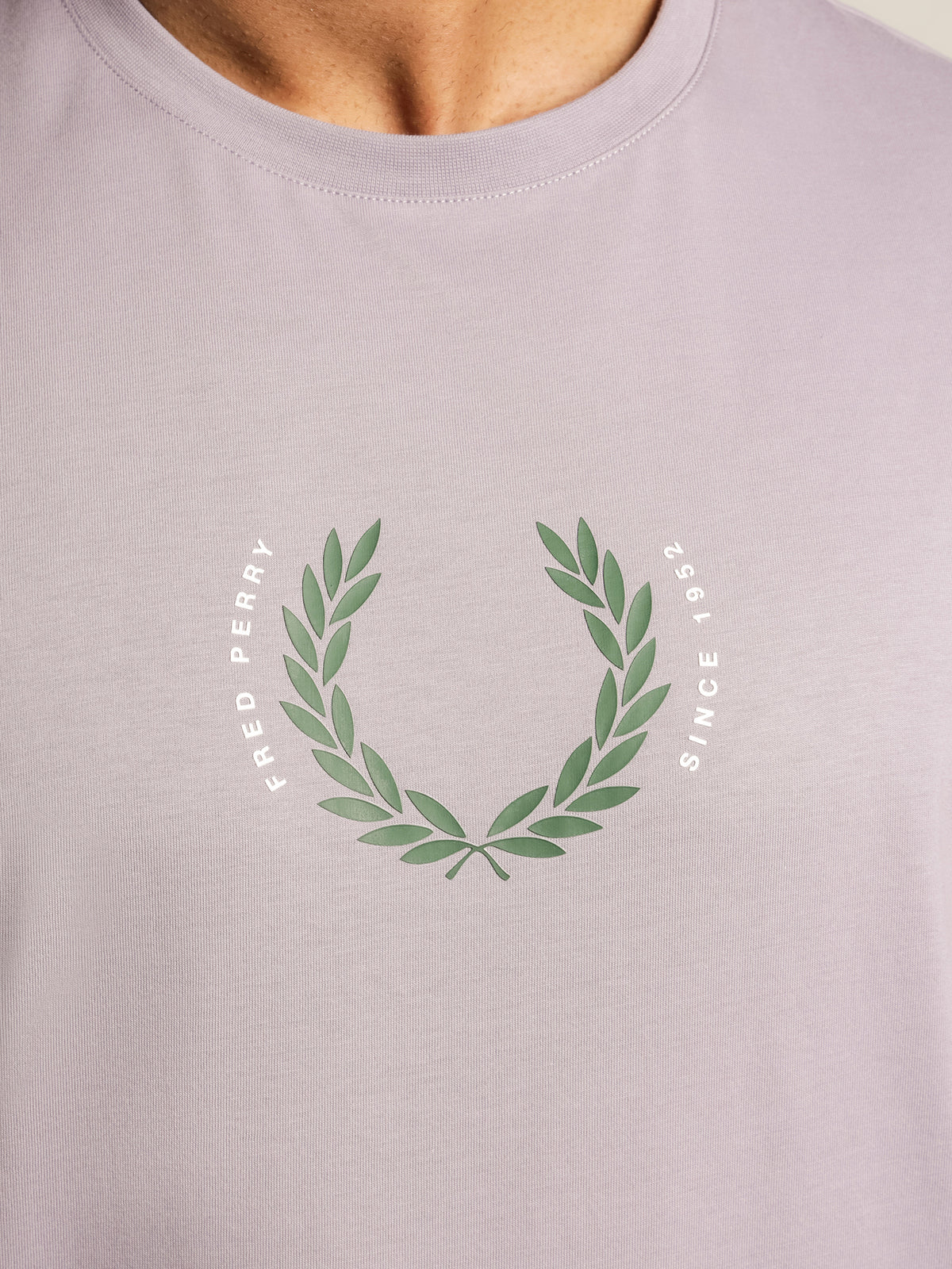 Fred Perry Arch Branding T-Shirt | Lavender