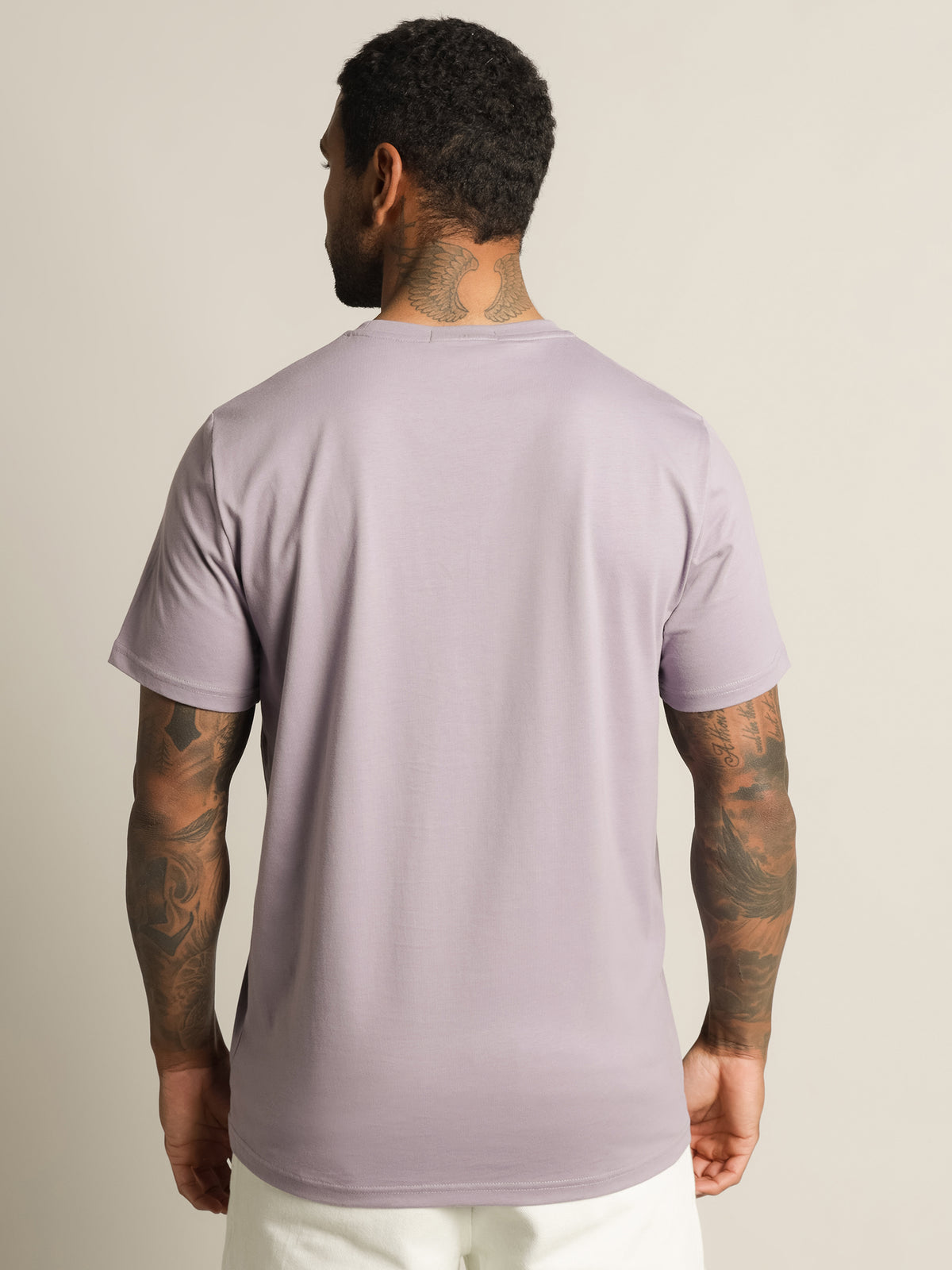 Fred Perry Arch Branding T-Shirt | Lavender