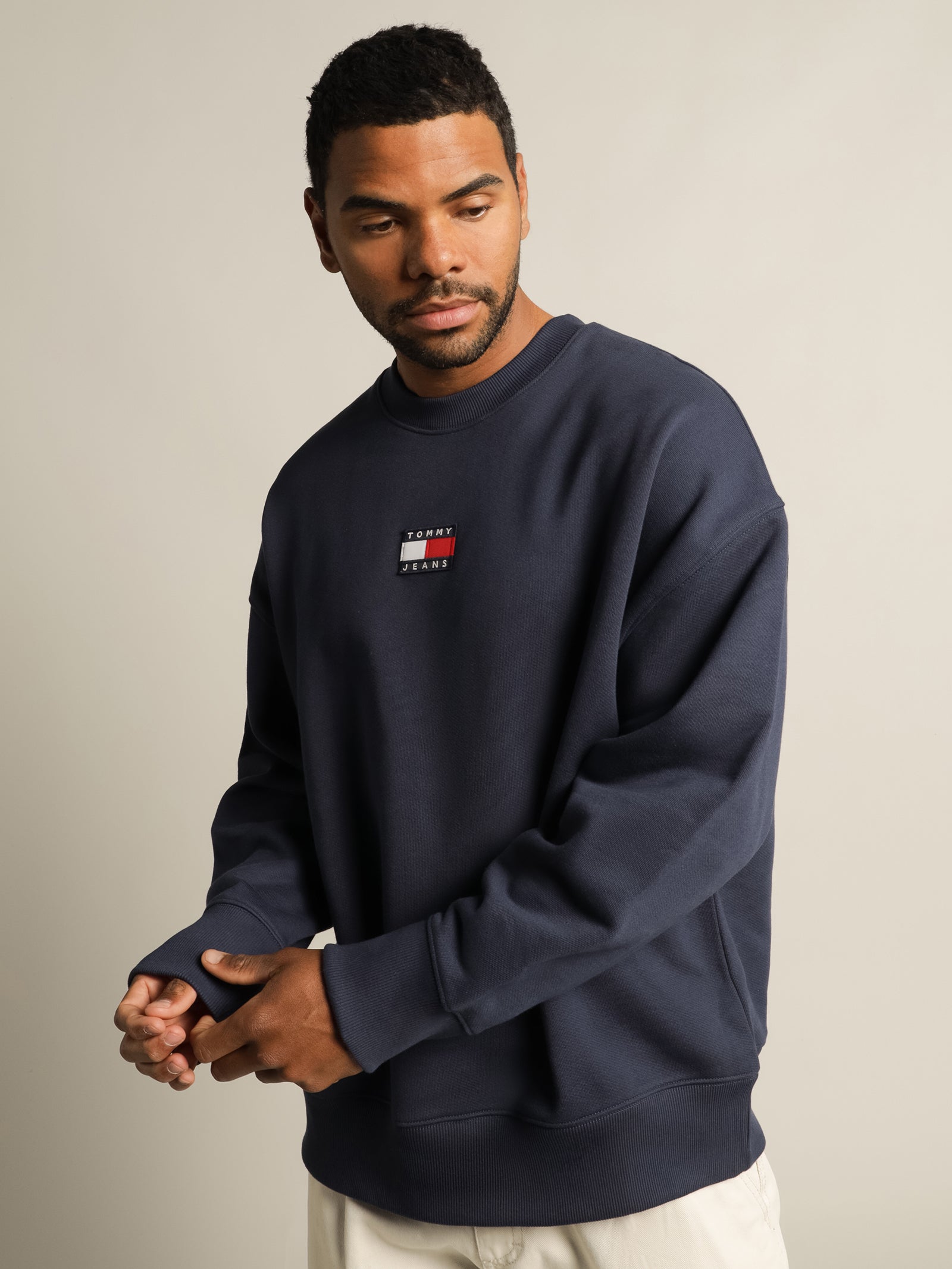 Tommy Badge Fleece Sweatshirt