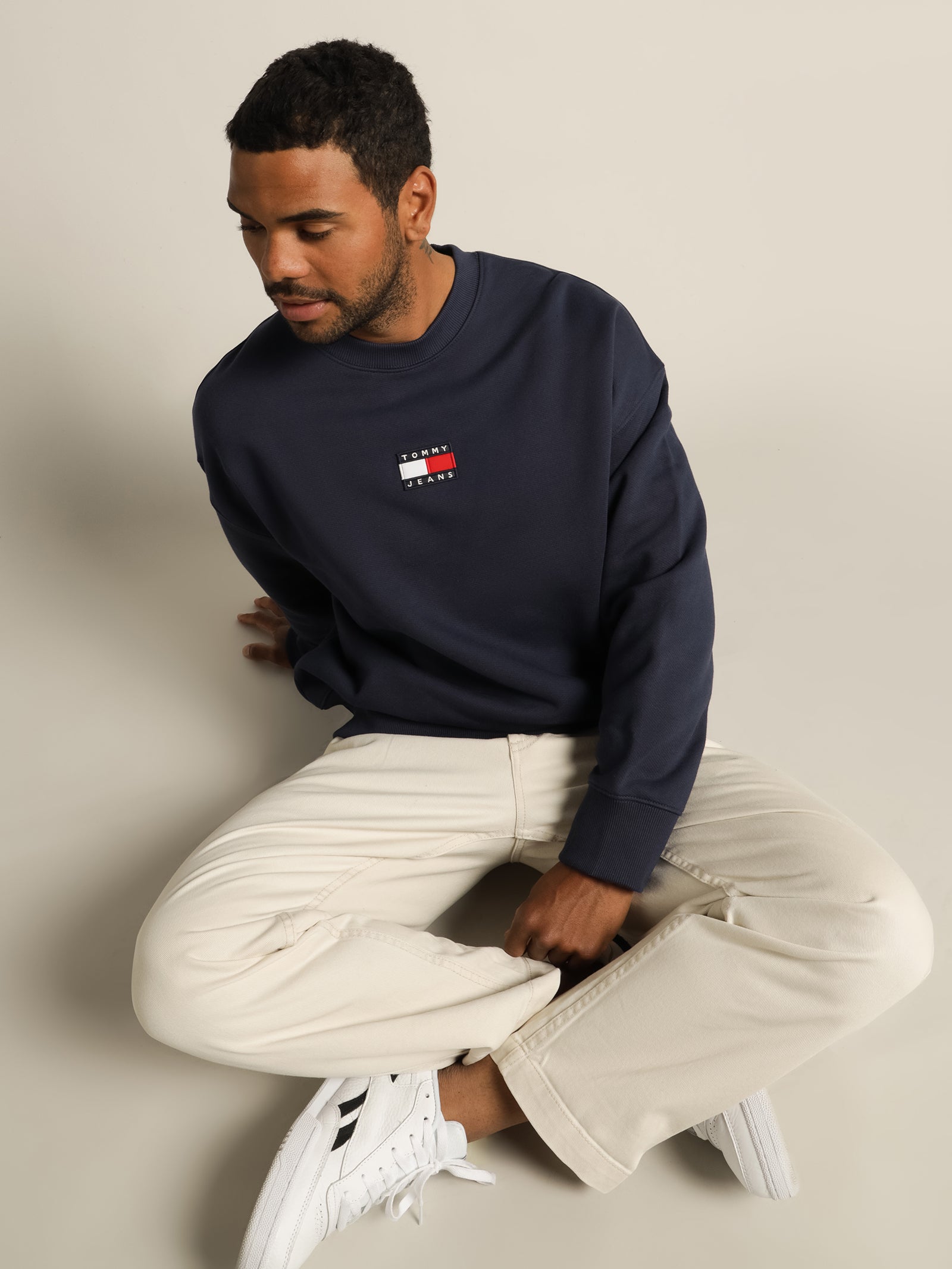 Tommy Badge Fleece Sweatshirt