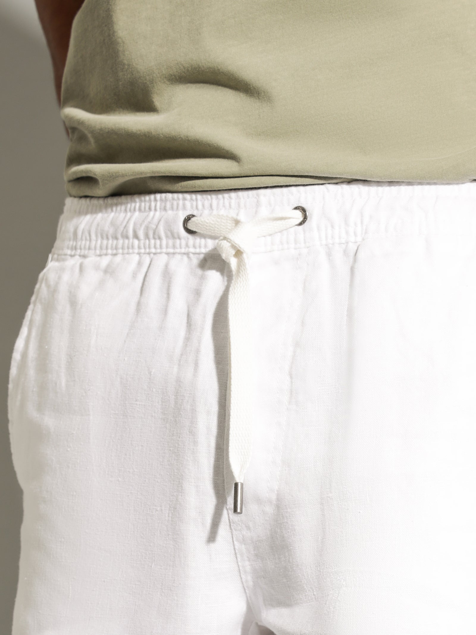 shorts mens white linen outfit