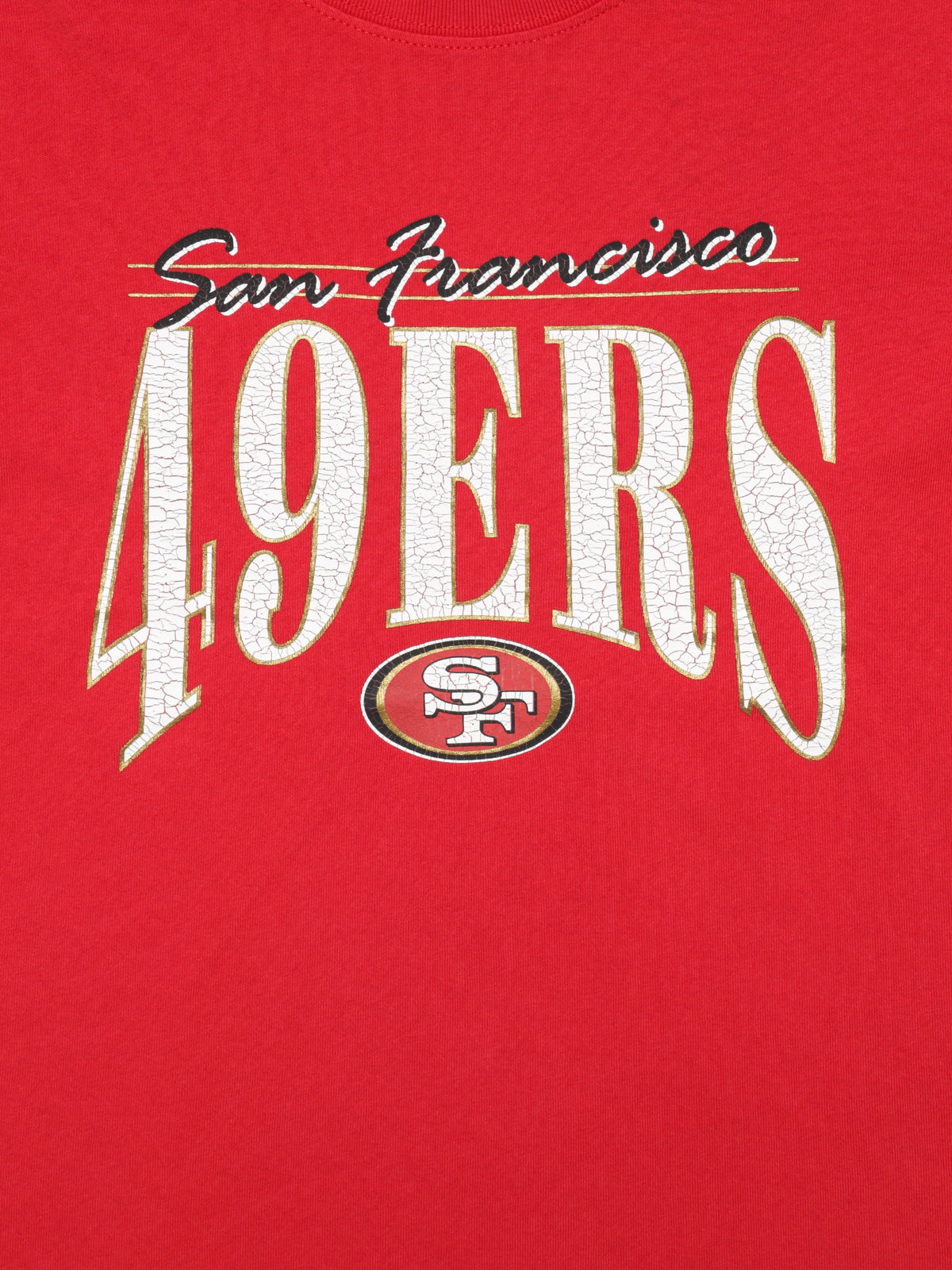 Vintage Arch Boxy 49ers T-Shirt in Faded Crimson