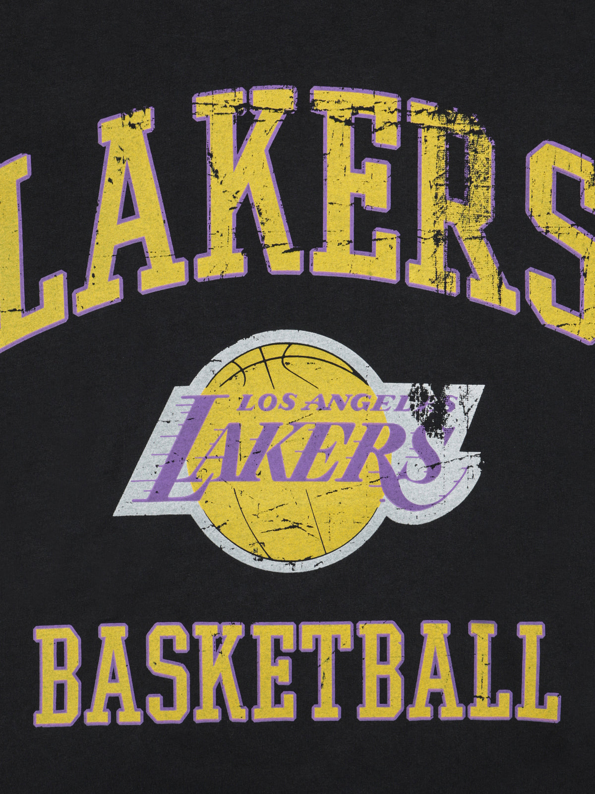 Locker Room Lakers Logo T-Shirt in Black
