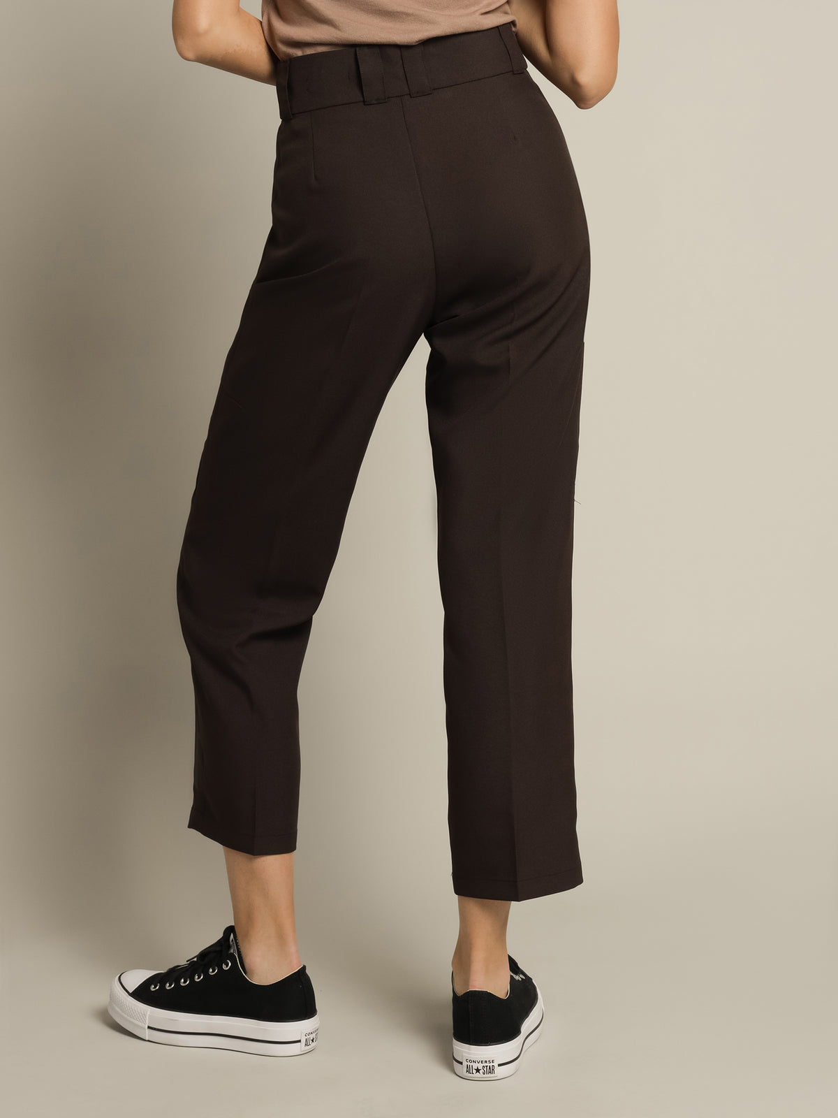 Donna Stay Pressed Pants in Postal Brown