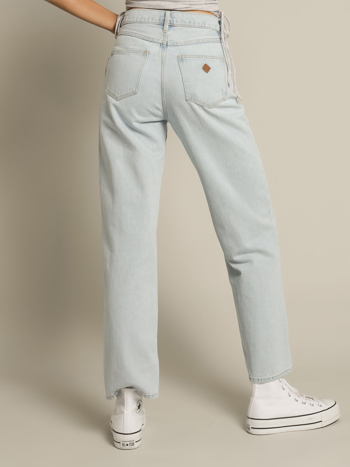 A Slouch Jeans in Bleached Stone Blue