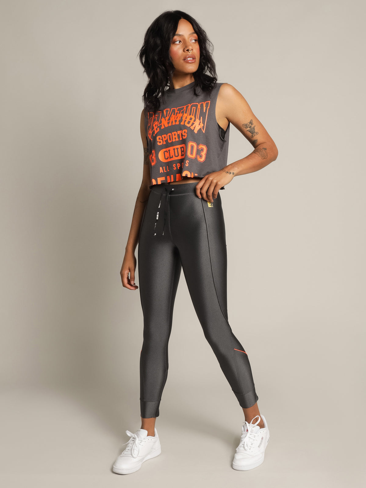 Pe Nation Game Card Tank | Charcoal