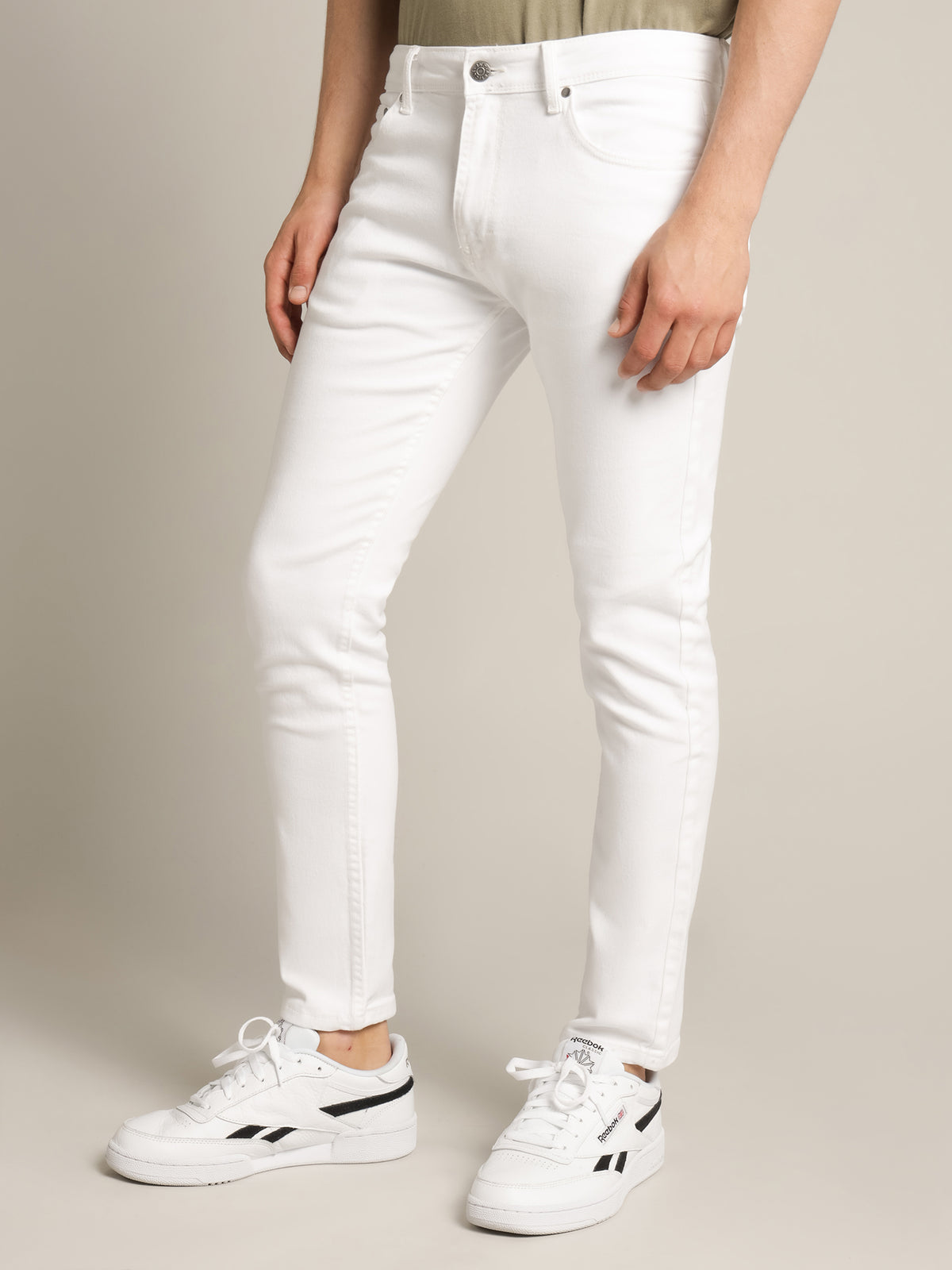 Zane Skinny Jeans in White