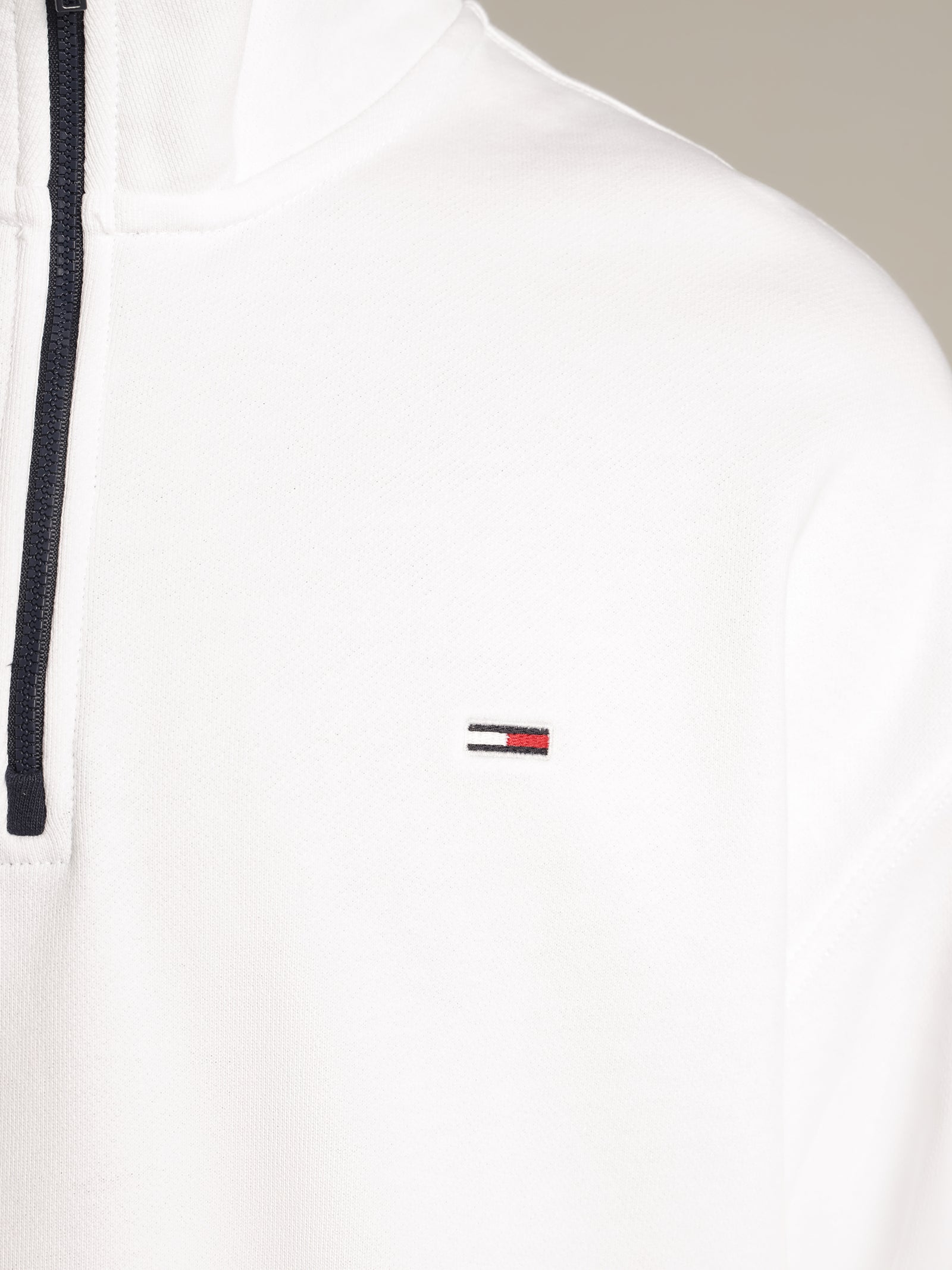 Text Flag Mock Neck Jumper