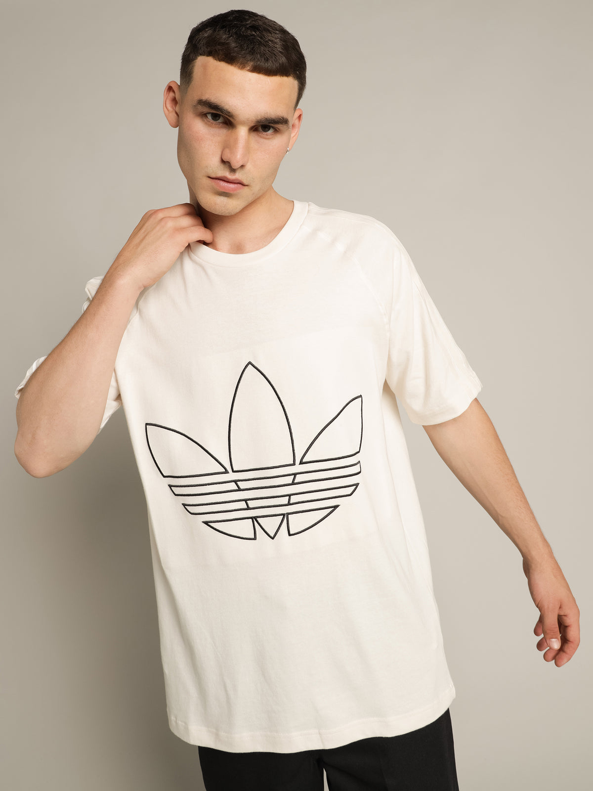 Graphics Tricolor T-Shirt in Wonder White