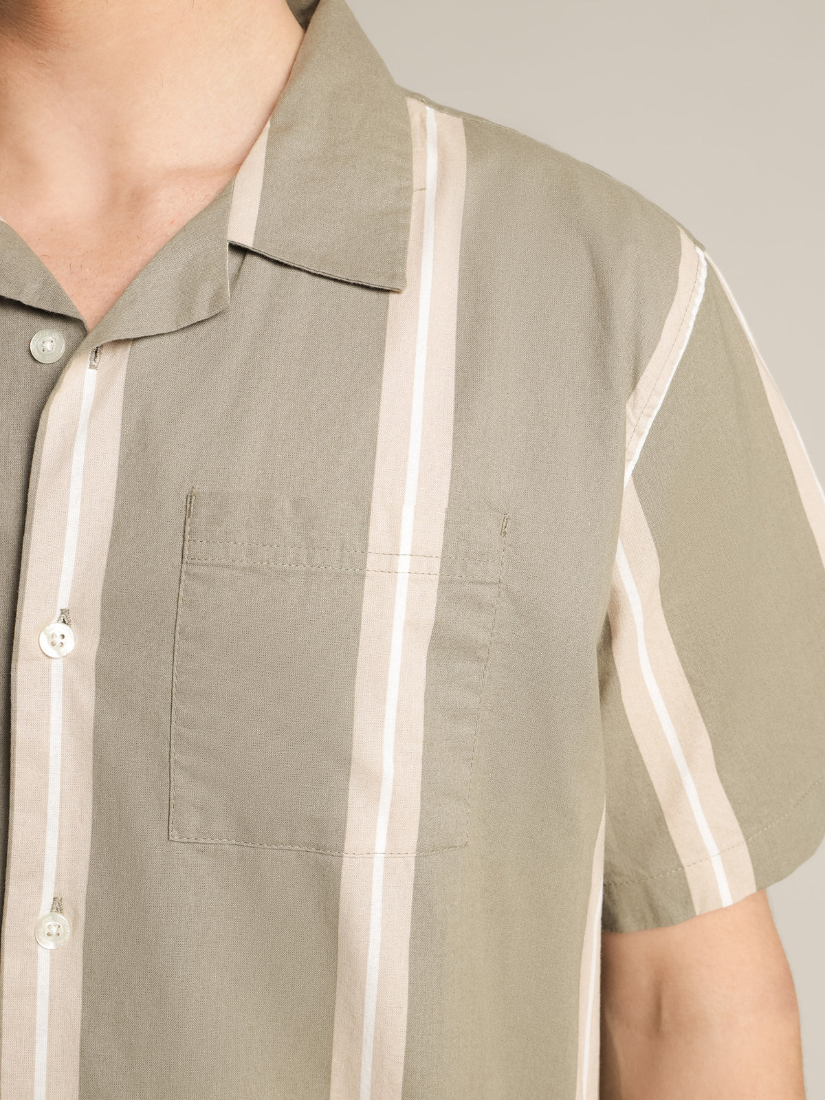 Linear Shirt in Thistle