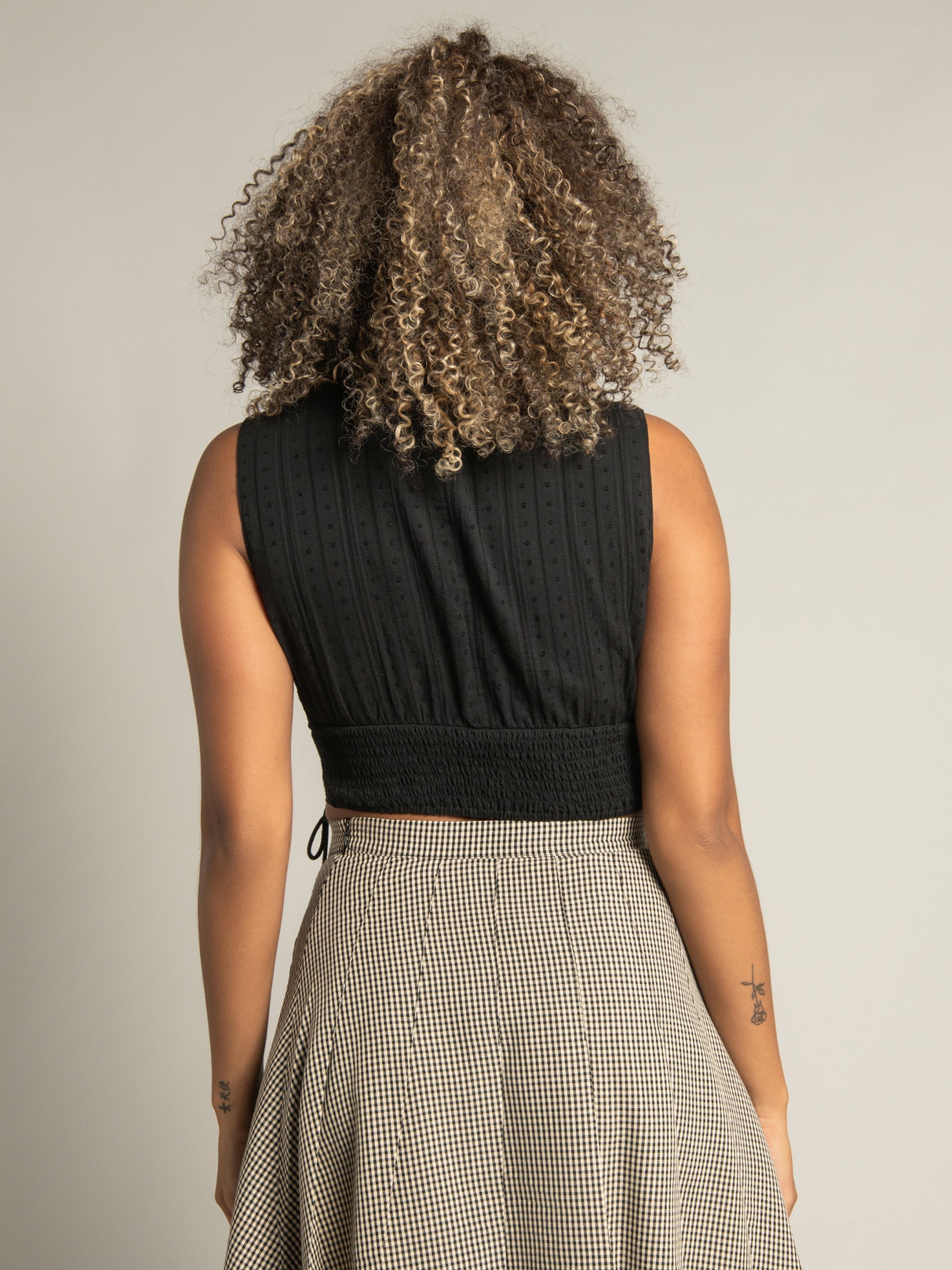 Beyond Her Railey Broderie Top Black | Glue Store