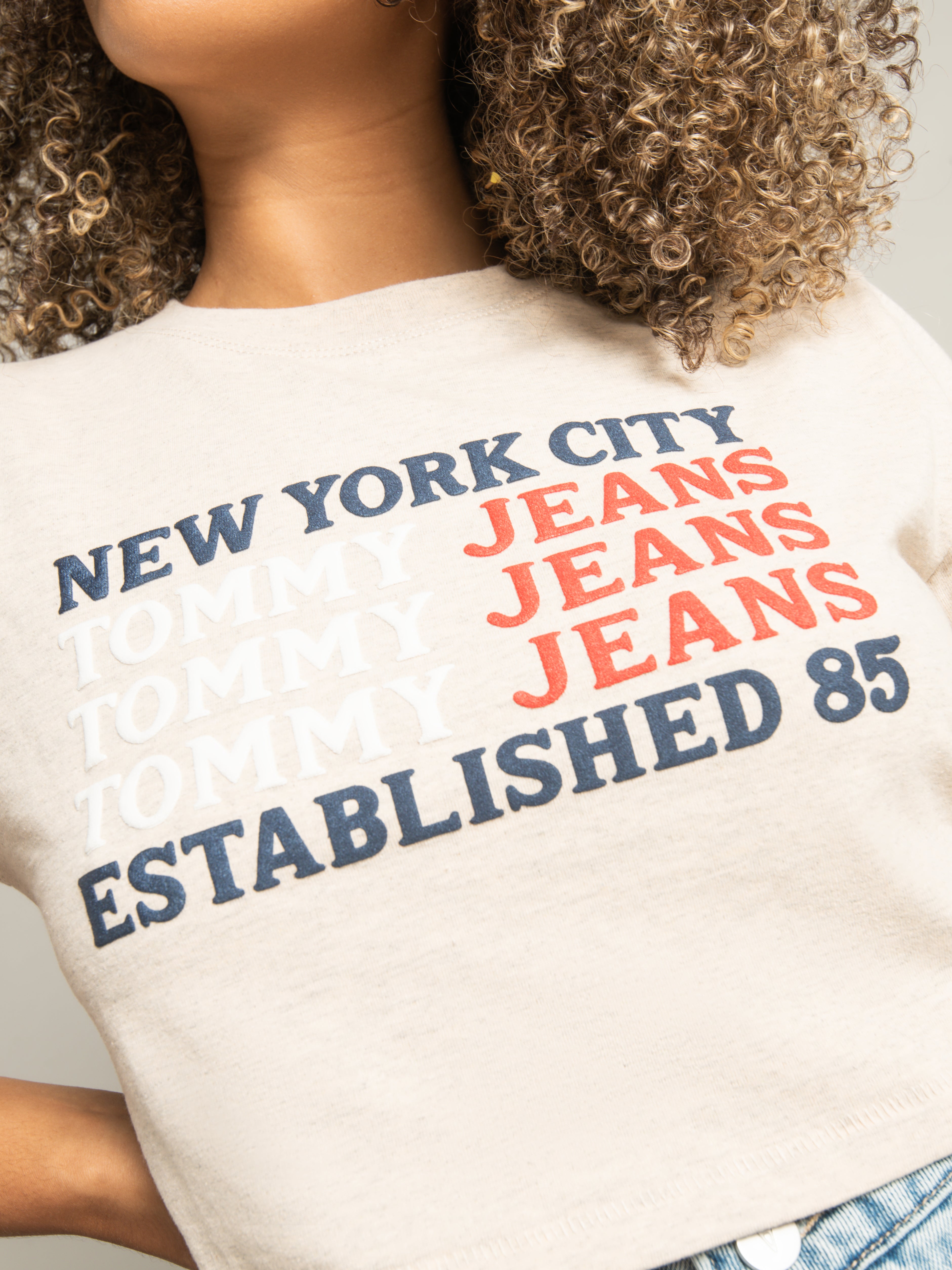 Repeat Logo Crop T-Shirt