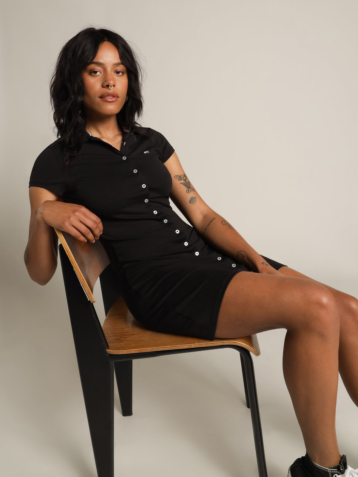 Tommy Hilfiger Jersey Slim-Fit Dress Black | Glue Store Tommy Hilfiger Jersey Slim-Fit Dress Black | Glue Store