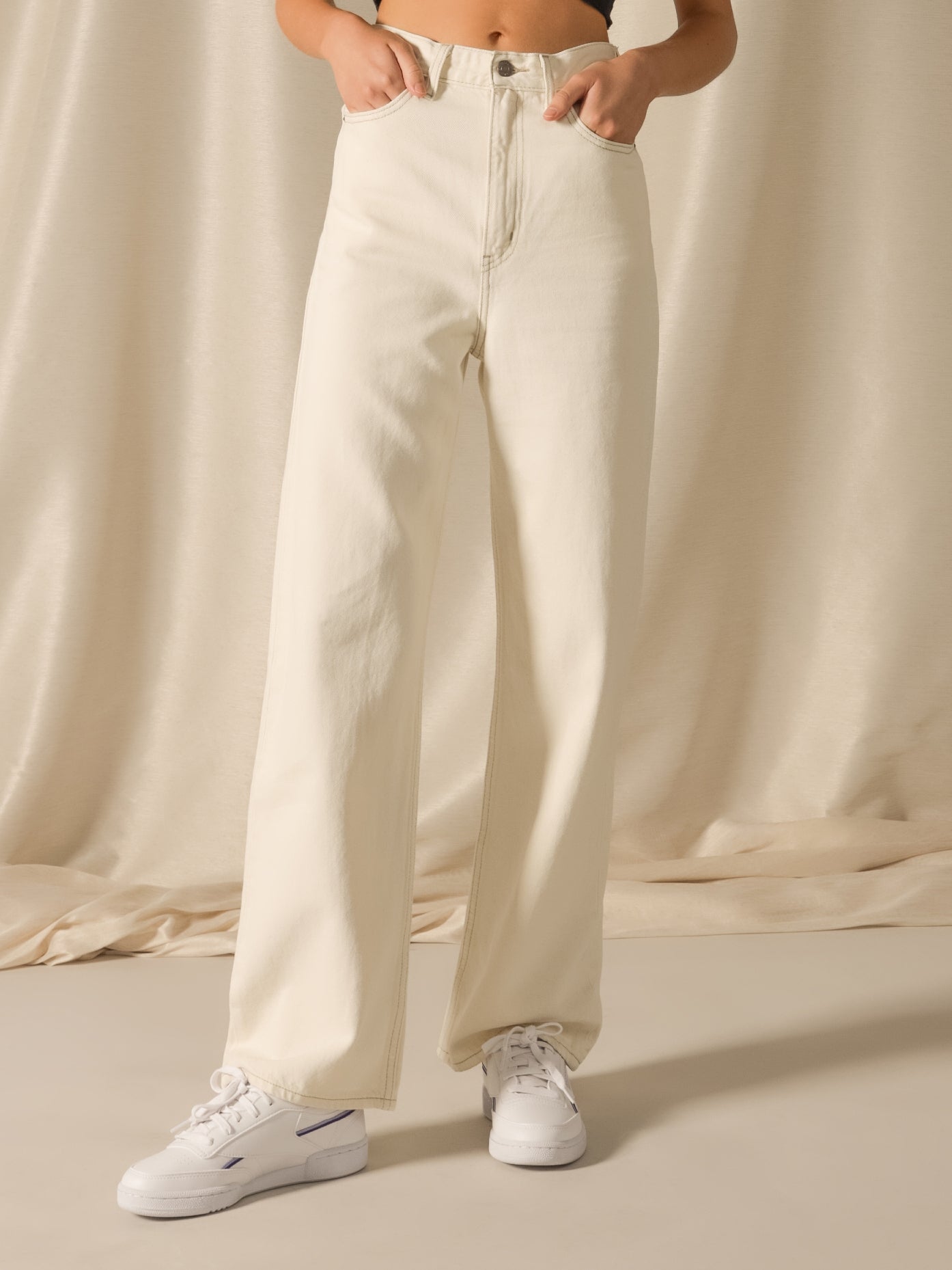 High Loose Flared Jeans