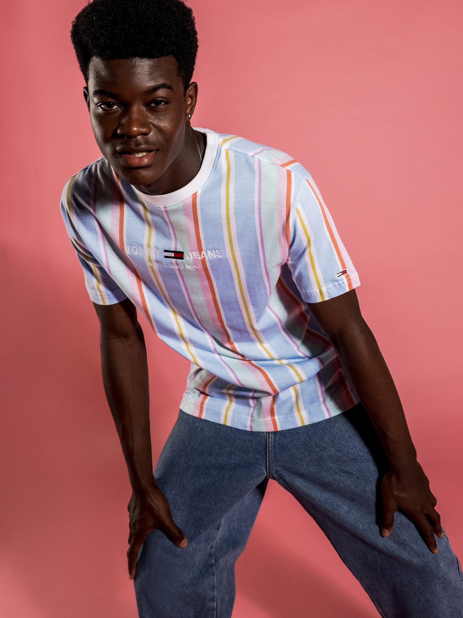 Tommy Jeans Tommy Hilfiger Striped Tshirt Pastel Stripe T-Shirt