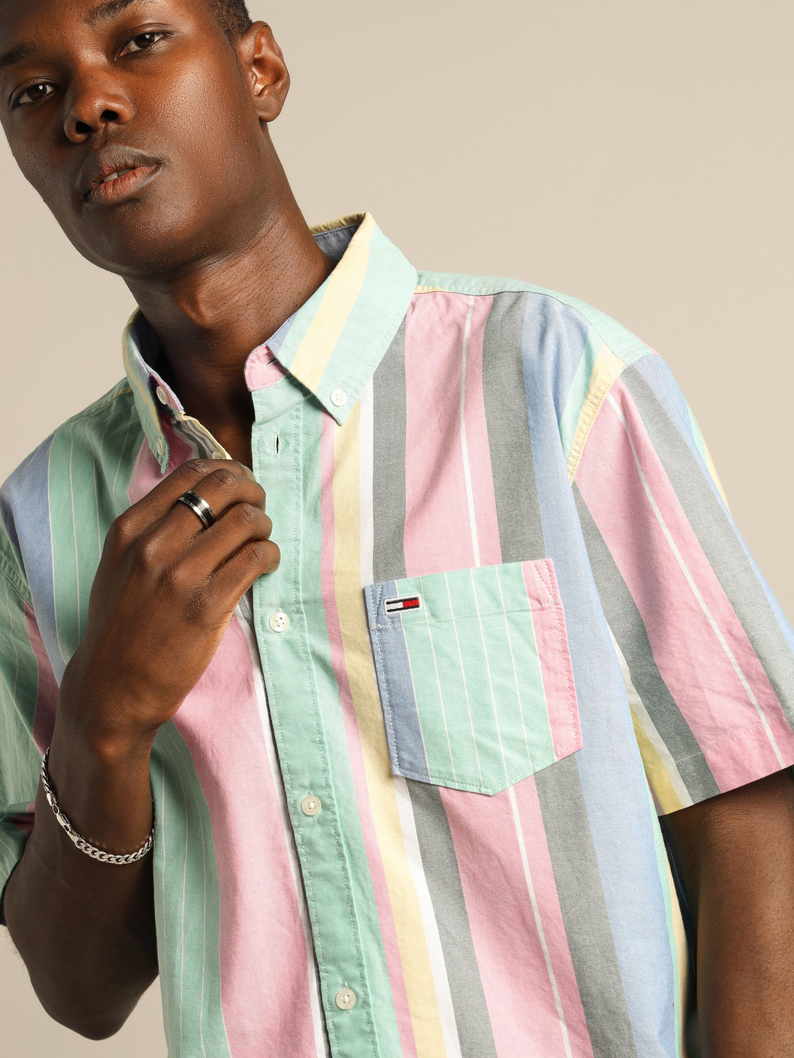 TJM Stripe 2 Short Sleeve Shirt