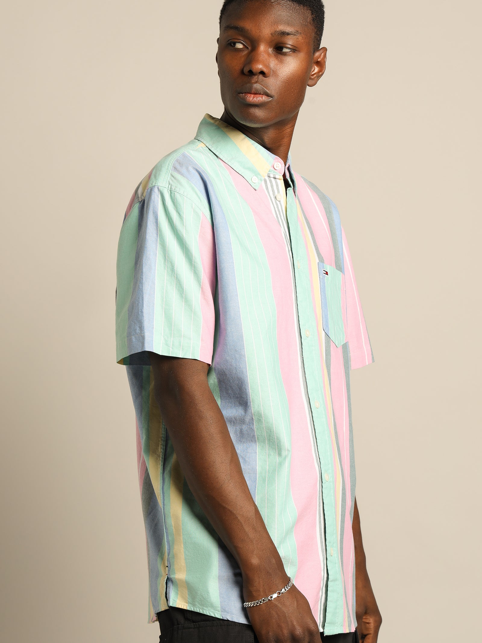 TJM Stripe 2 Short Sleeve Shirt