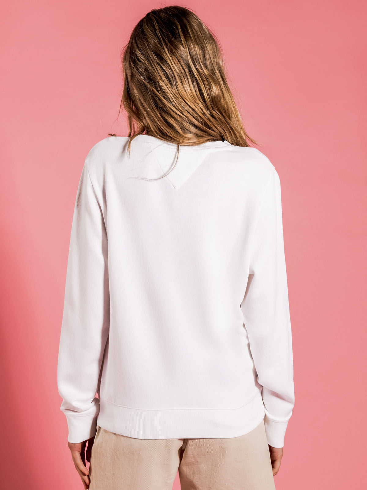 Regular Color Sweatshirt in White