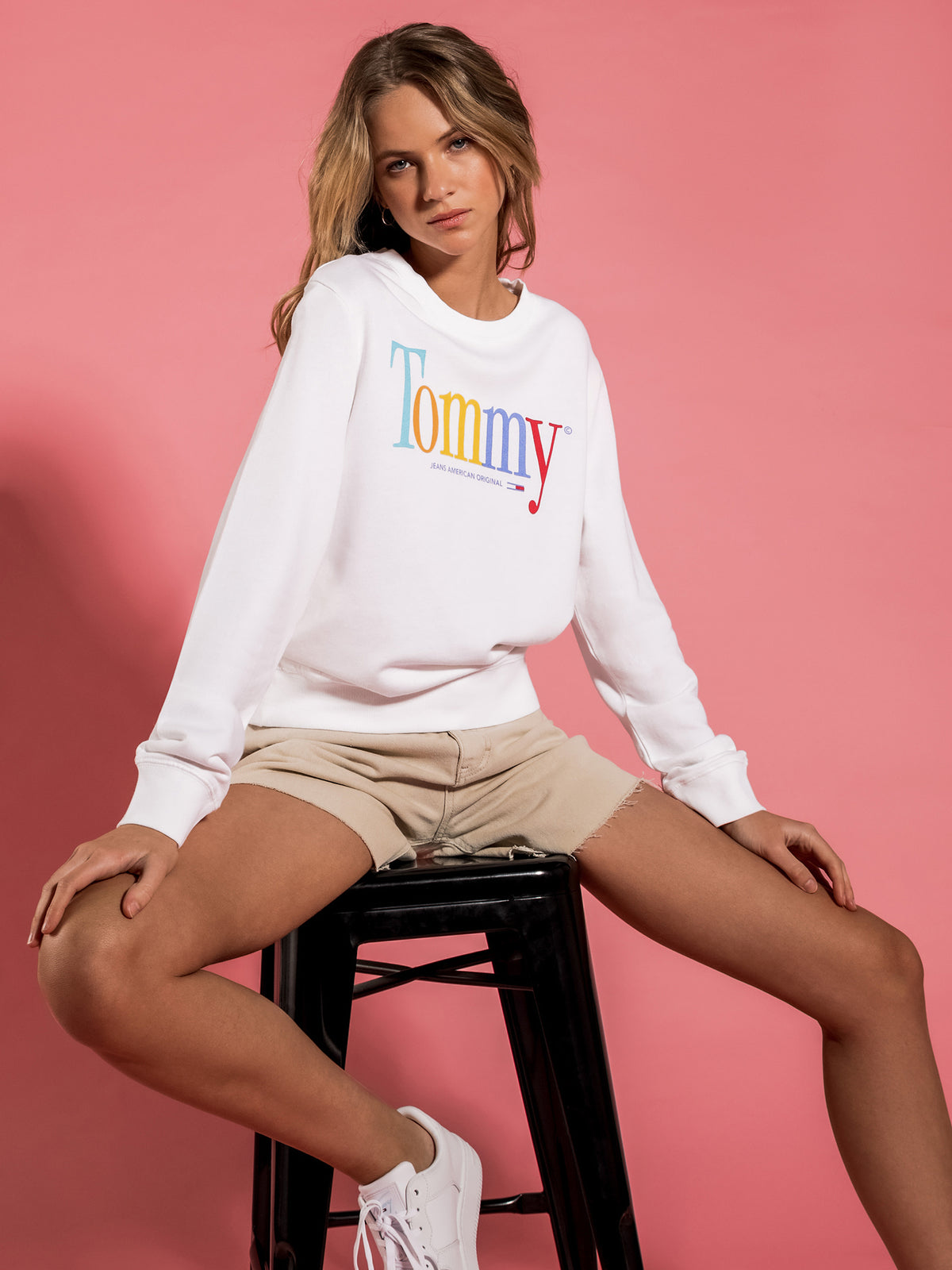 Tommy Hilfiger Regular Color Sweatshirt | White