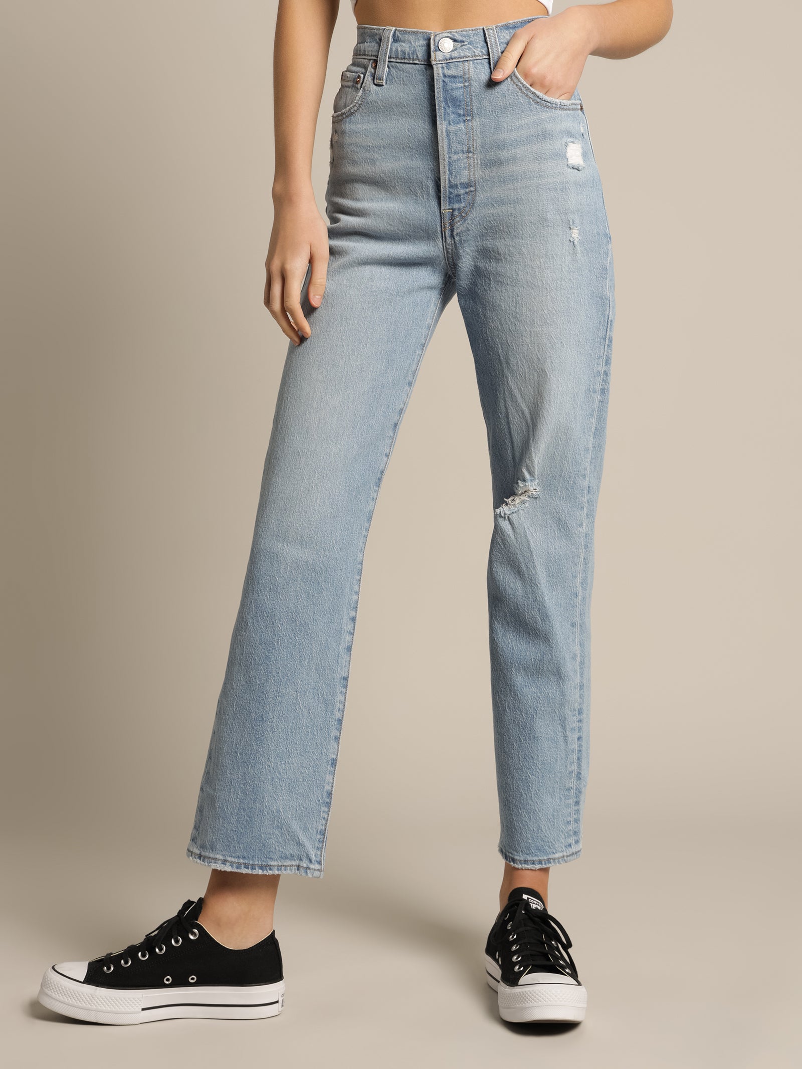 Ribcage Straight Ankle Jeans
