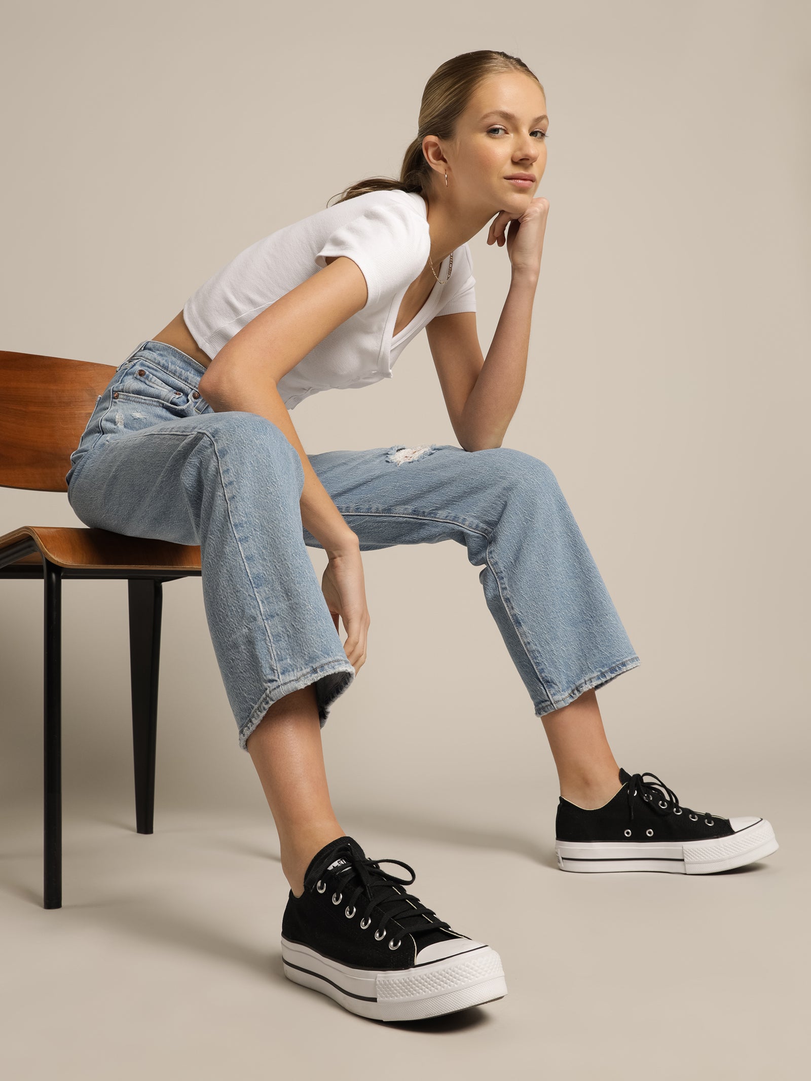 Ribcage Straight Ankle Jeans