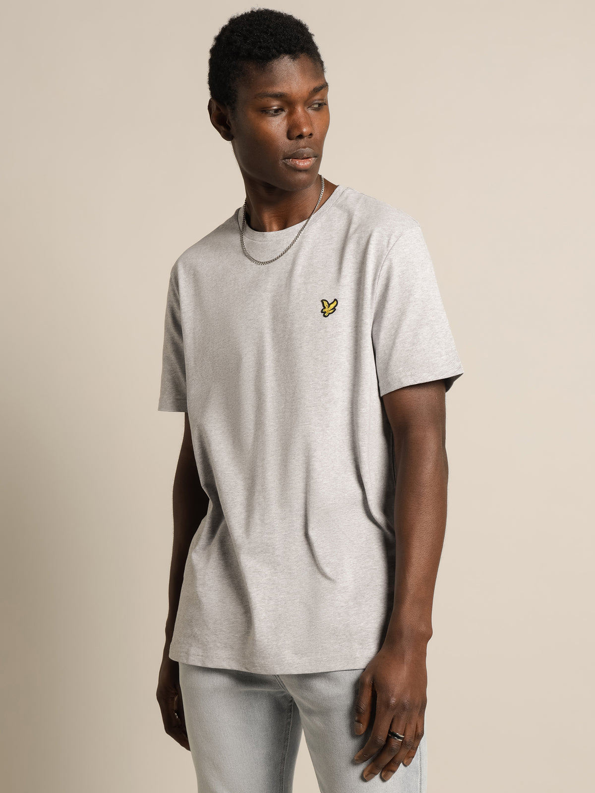 Plain T-Shirt in Grey