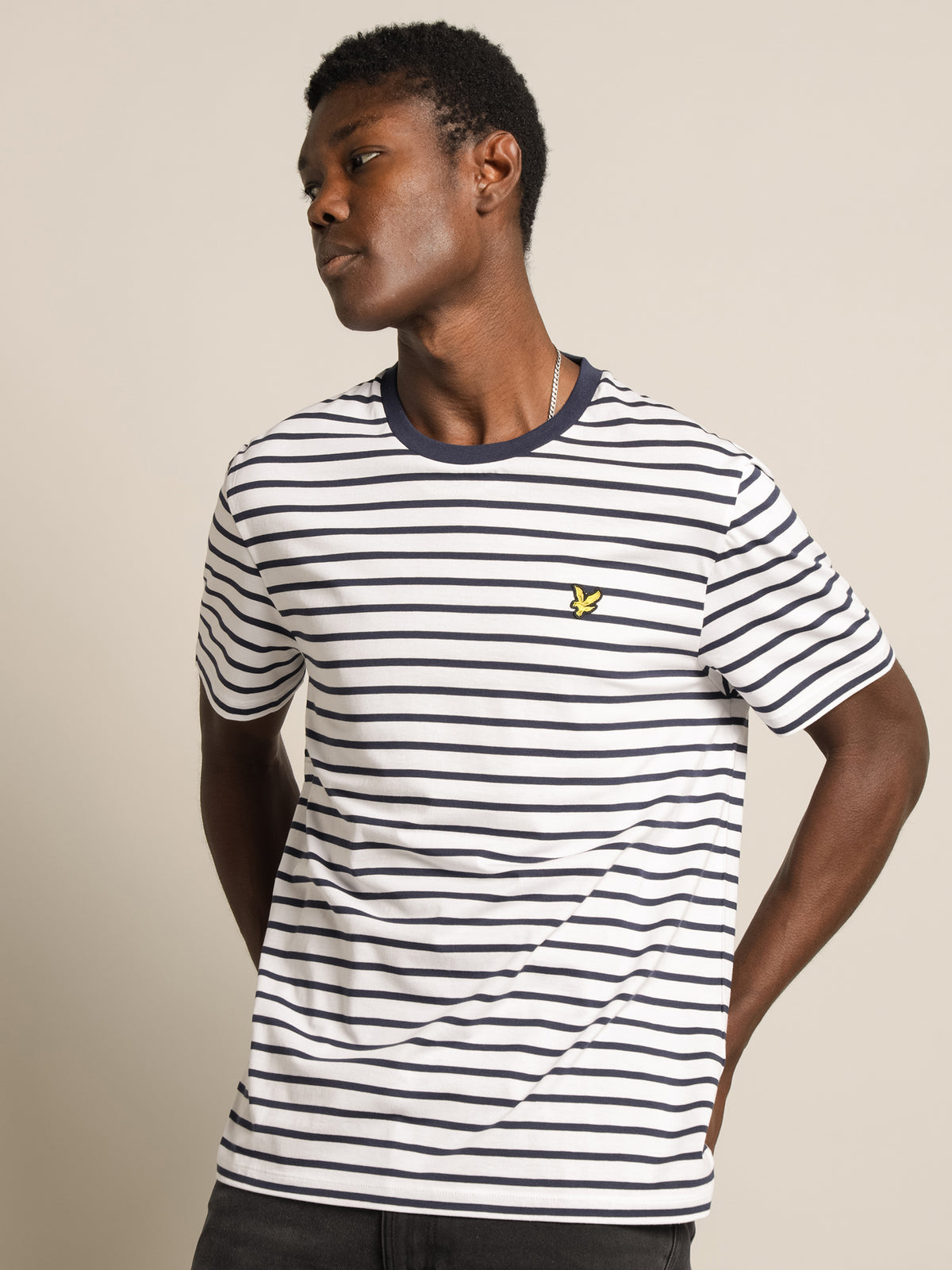 Breton Stripe T-Shirt in Navy &amp; White