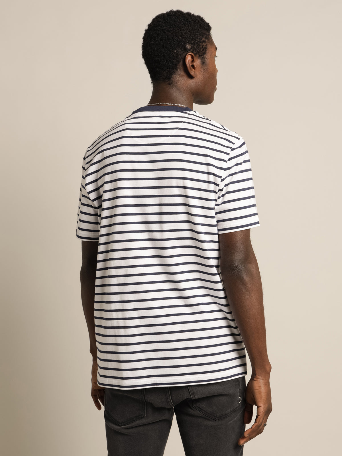 Breton Stripe T-Shirt in Navy &amp; White