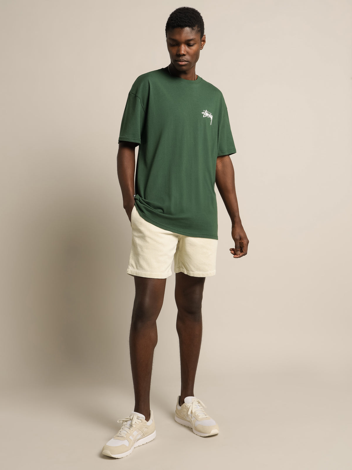 Your Friends 50/50 T-Shirt in Forest Green