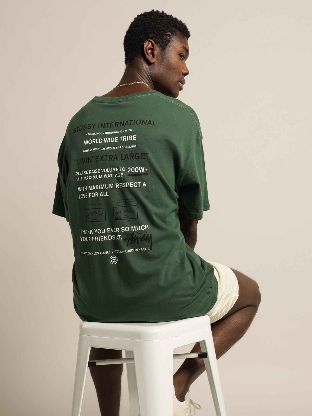 Your Friends 50/50 T-Shirt in Forest Green