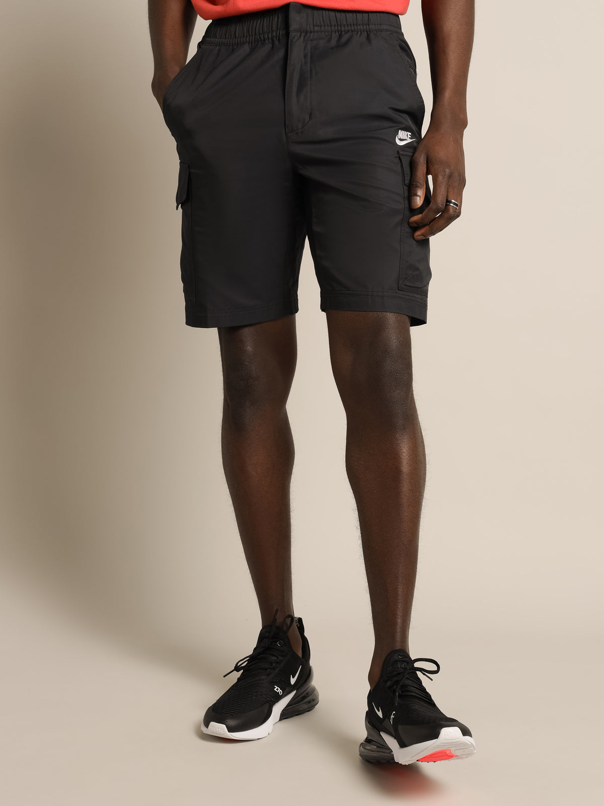 NSW Woven Utility Shorts in Black