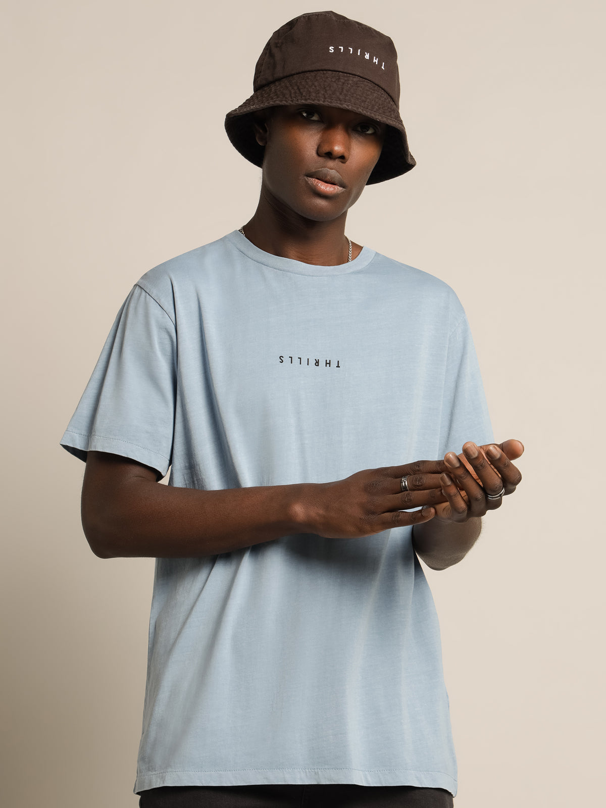 Thrills Minimal Thrills Merch Fit T-Shirt | Light Blue