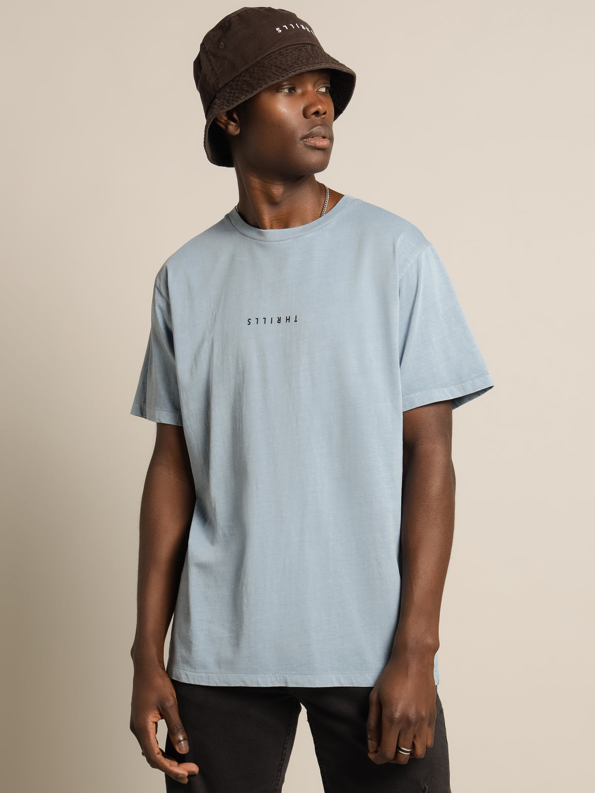 Thrills Minimal Thrills Merch Fit T-Shirt | Light Blue