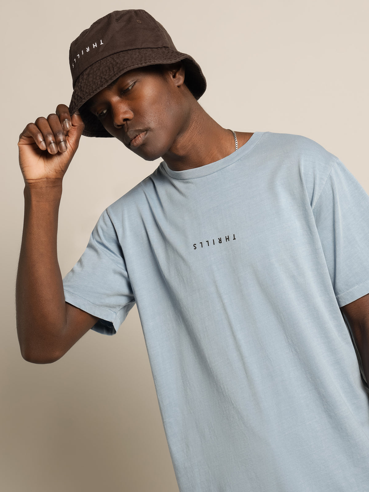 Thrills Minimal Thrills Merch Fit T-Shirt | Light Blue