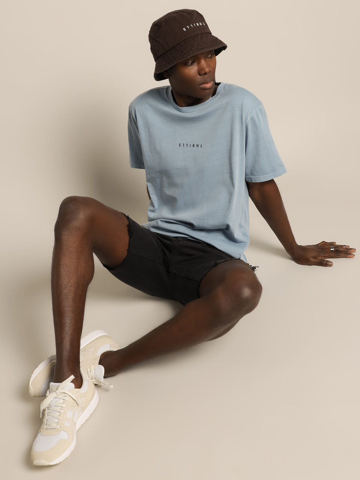 Thrills Minimal Thrills Merch Fit T-Shirt | Light Blue