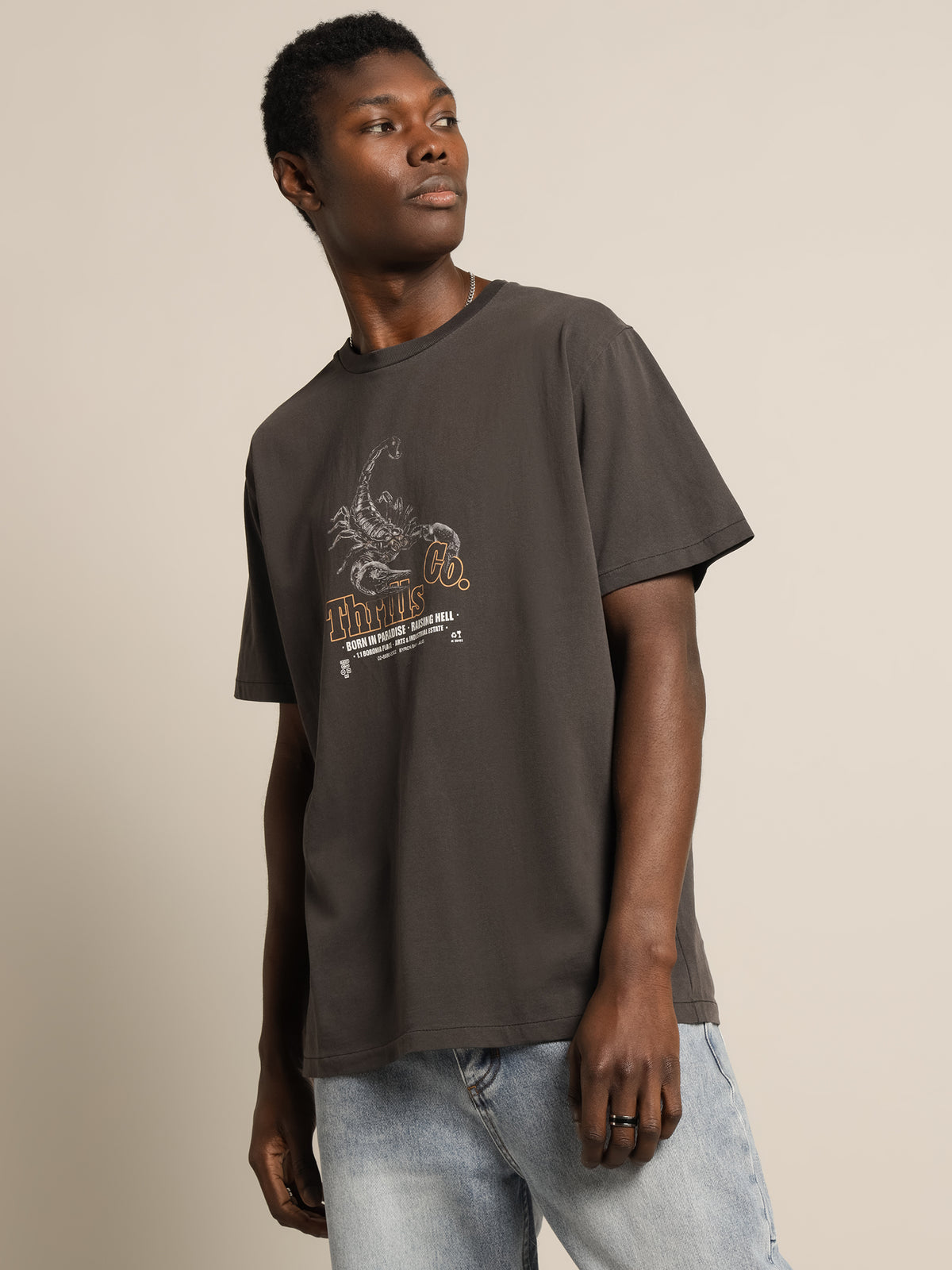 Thrills Raising Hell Merch Fit T-Shirt | Black