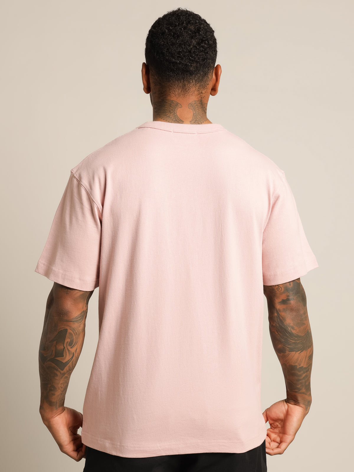 Heavyweight Crew T-Shirt in Pink