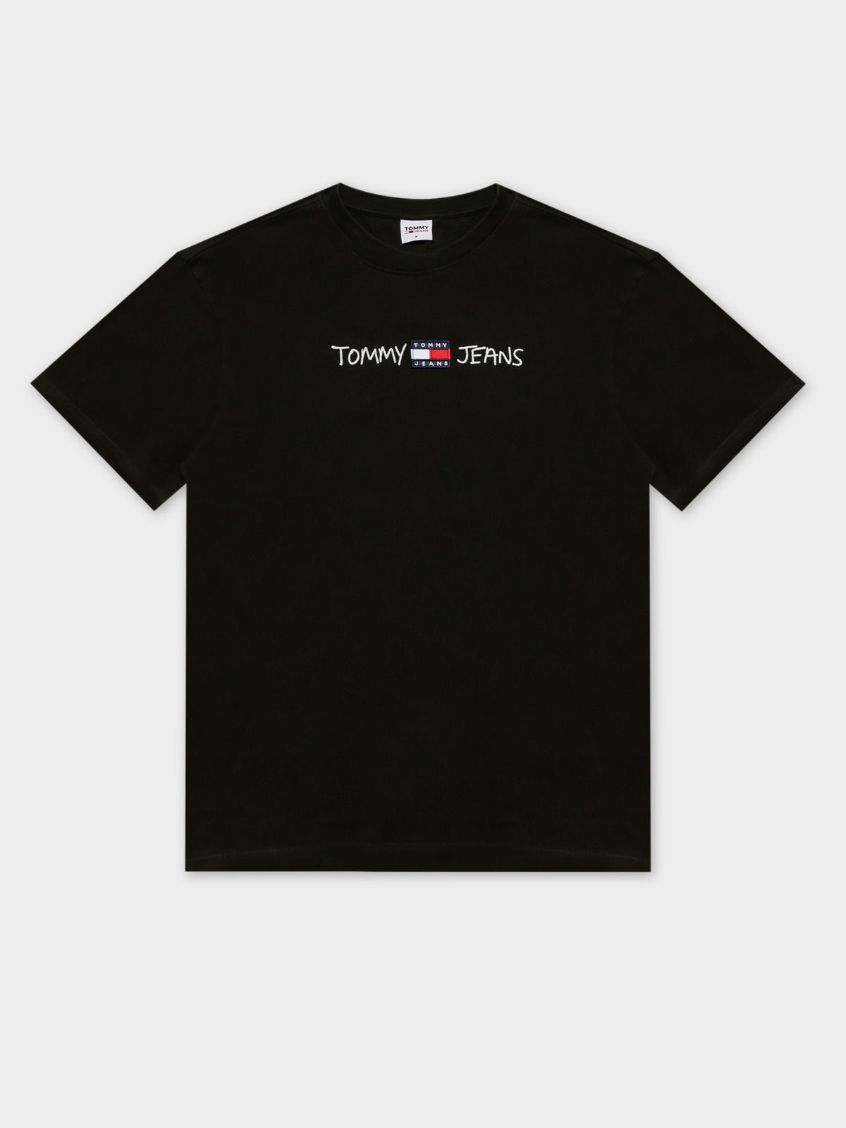 Linear Written Logo T-Shirt in Black