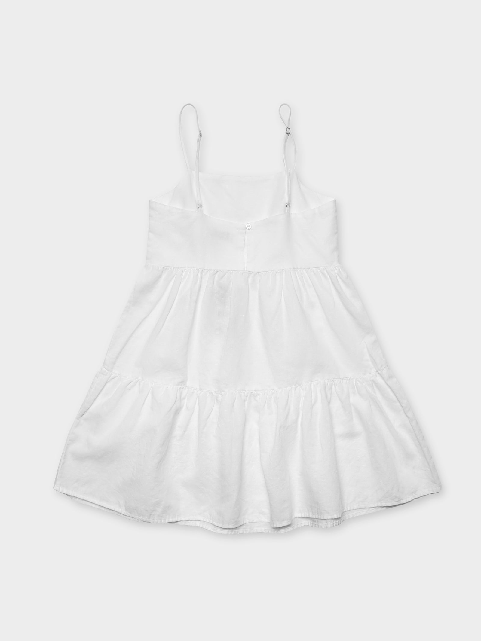 Jones Linen Mini Dress in White