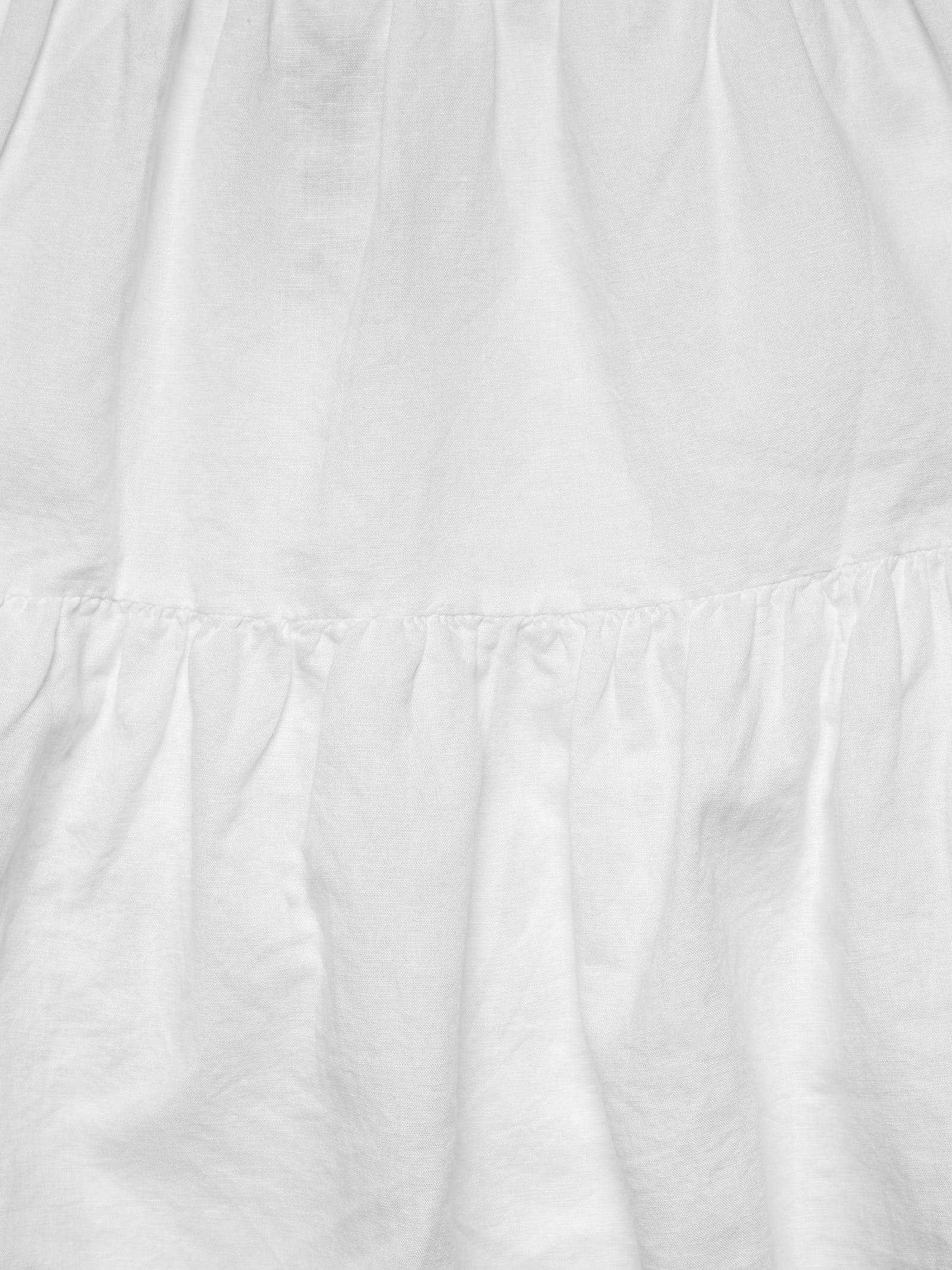 Jones Linen Mini Dress in White