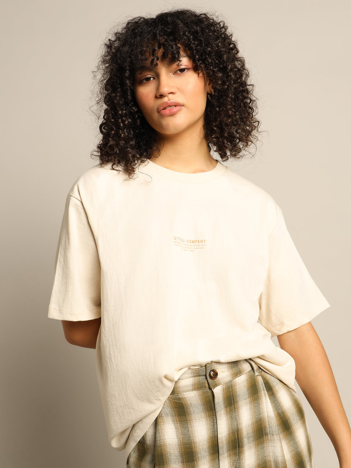 Thrills Regiment Merch Fit T-Shirt | Unbleached