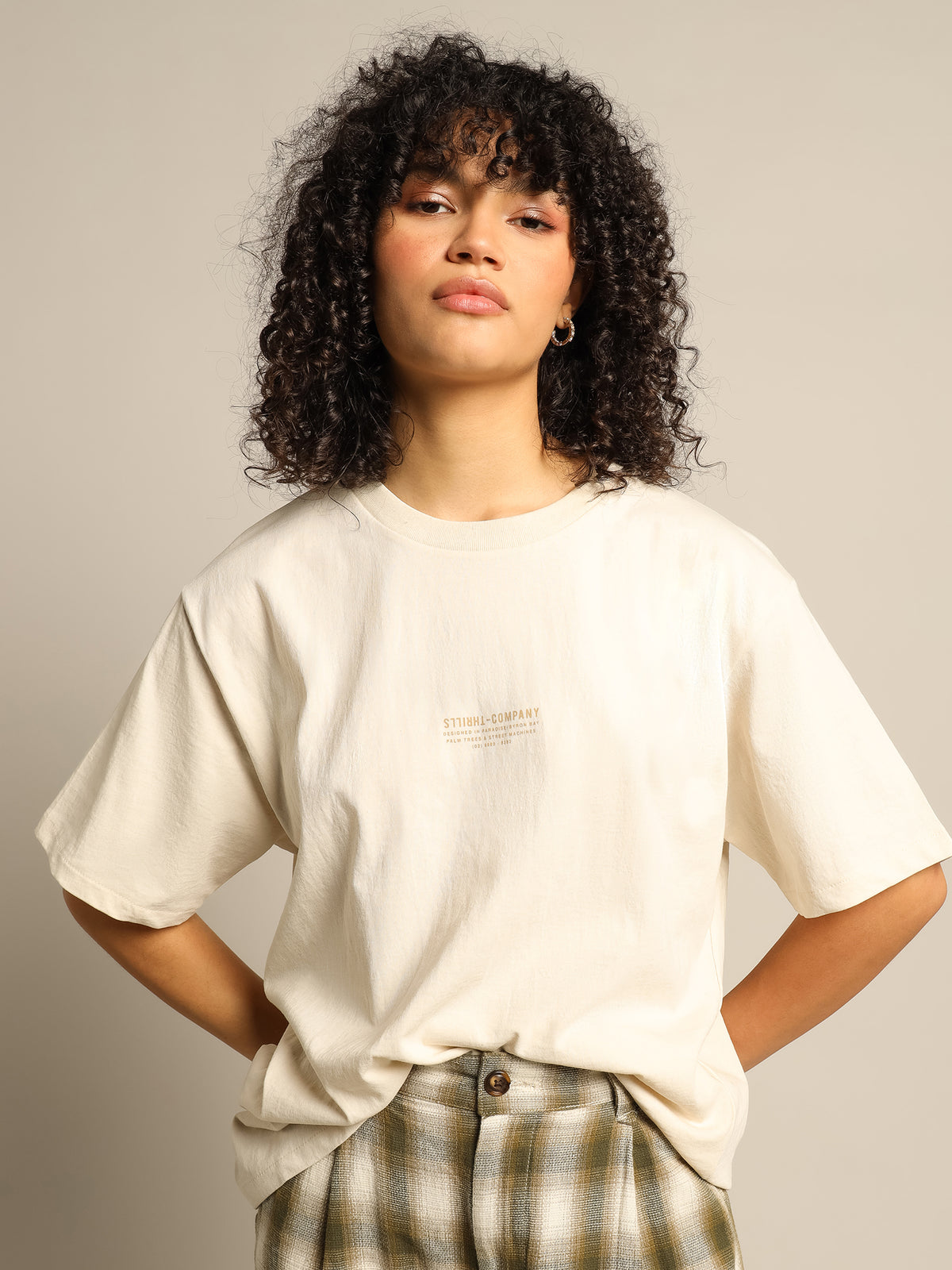 Thrills Regiment Merch Fit T-Shirt | Unbleached