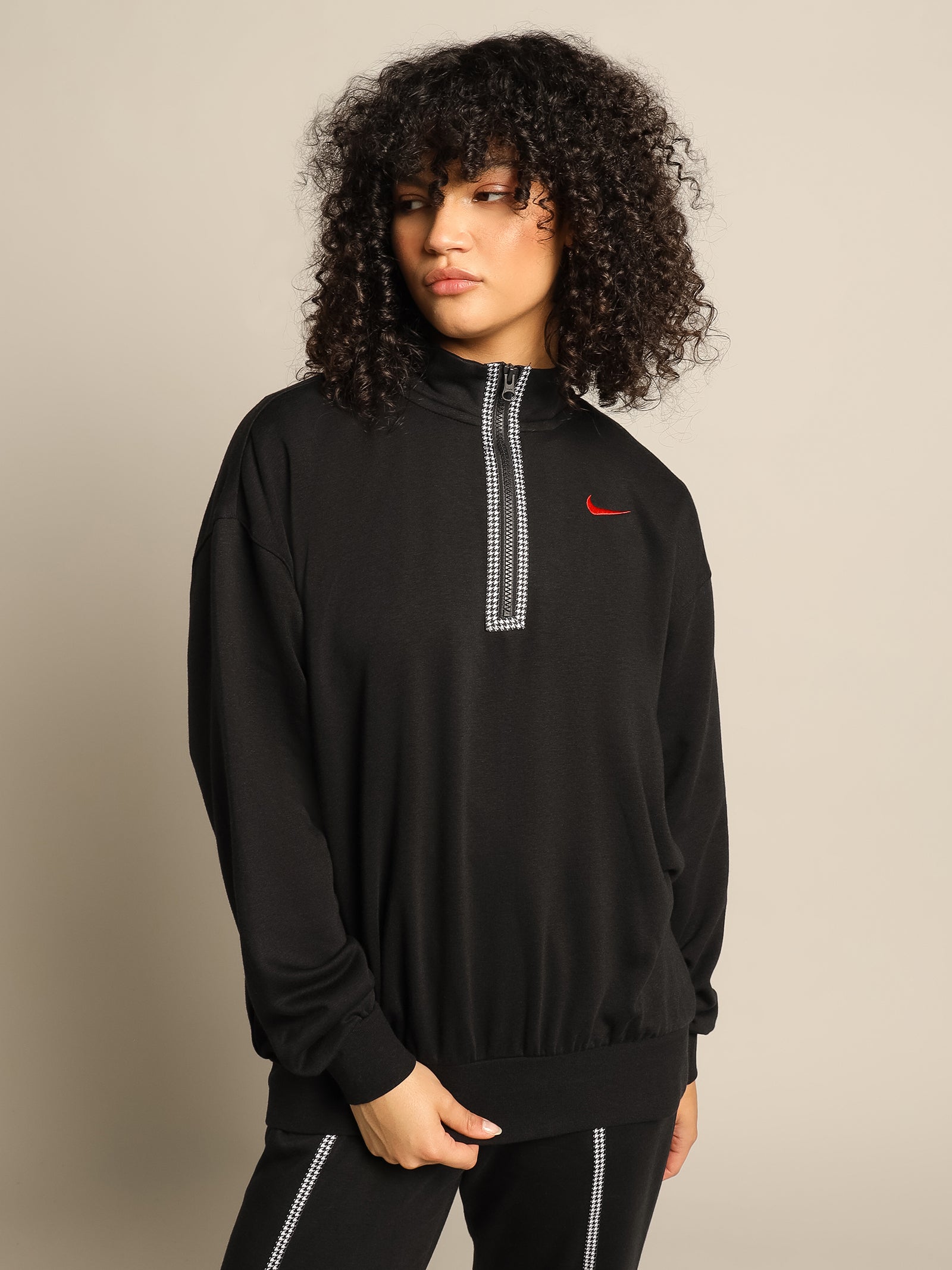 Nike Sportswear Icon Clash 1/2 Zip Sweat Black/Chil