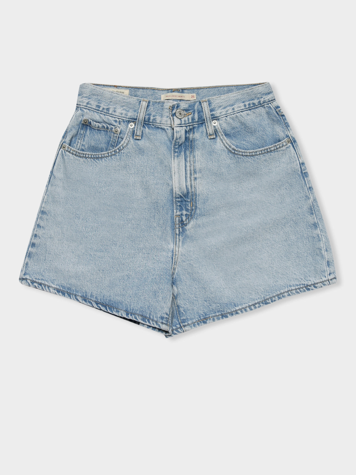 High Loose Shorts in One Time Denim