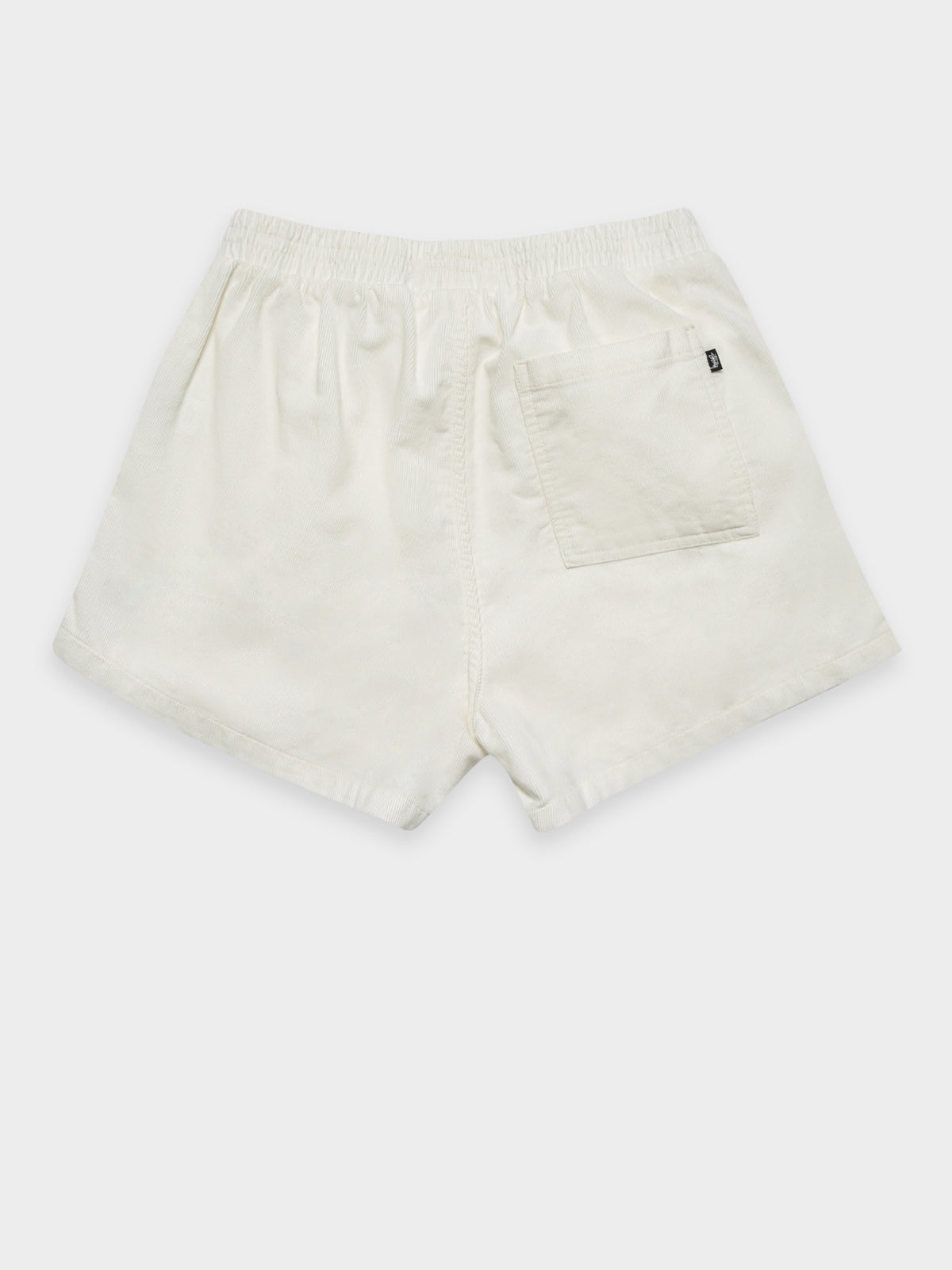 Stock Cord Shorts in White