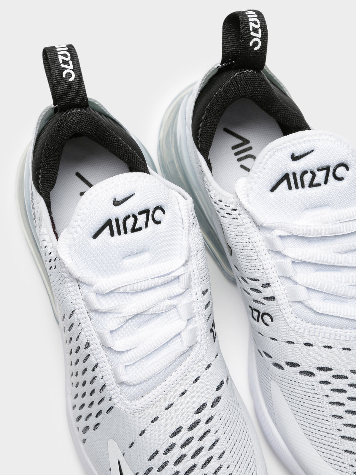 Womens Air Max 270 Sneakers in White &amp; Black