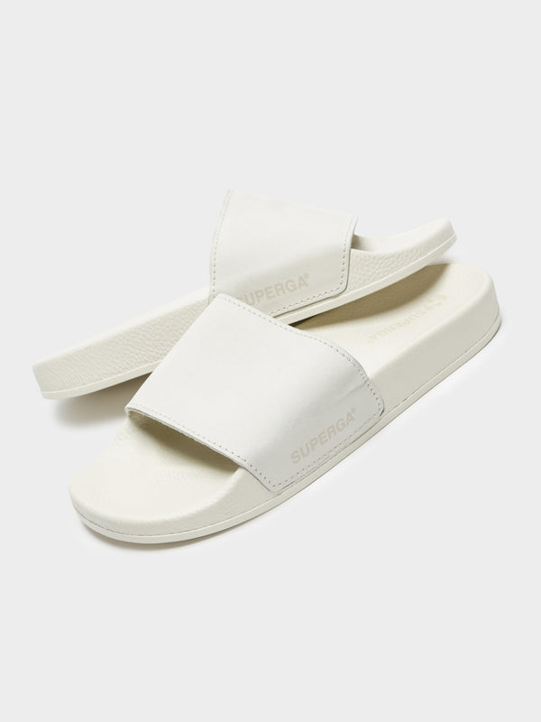 Womens 1908 Slides in Off White - Glue Store
